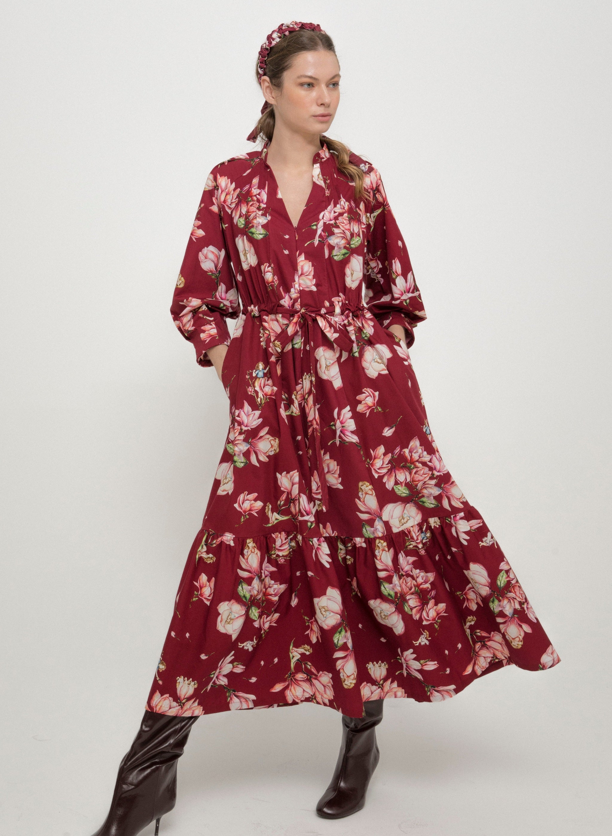 Carolina DRESS - Magnolia Bordeaux | MAGNOLIA |
