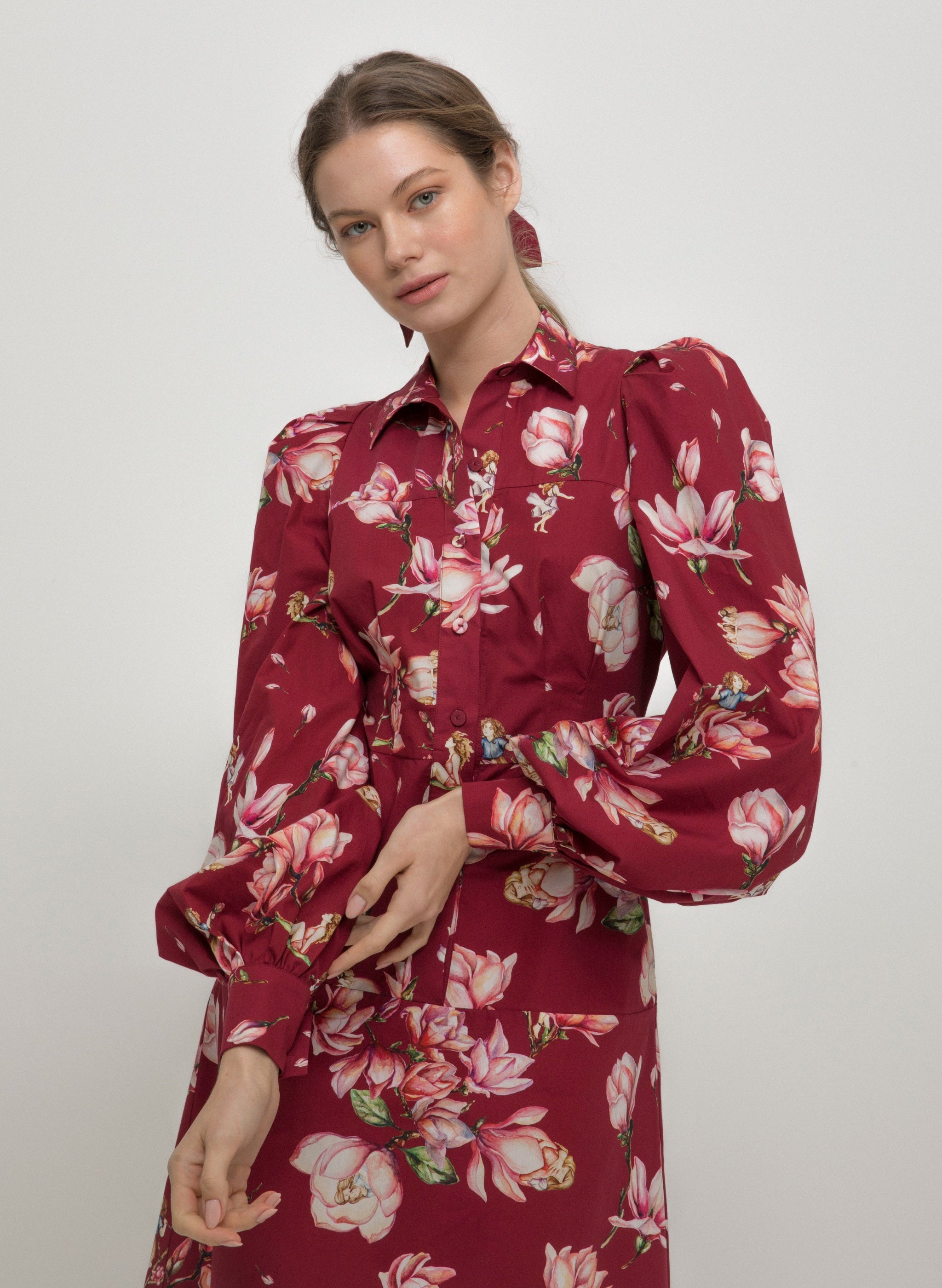 Ana de Castro DRESS - Magnolia Bordeaux | MAGNOLIA |