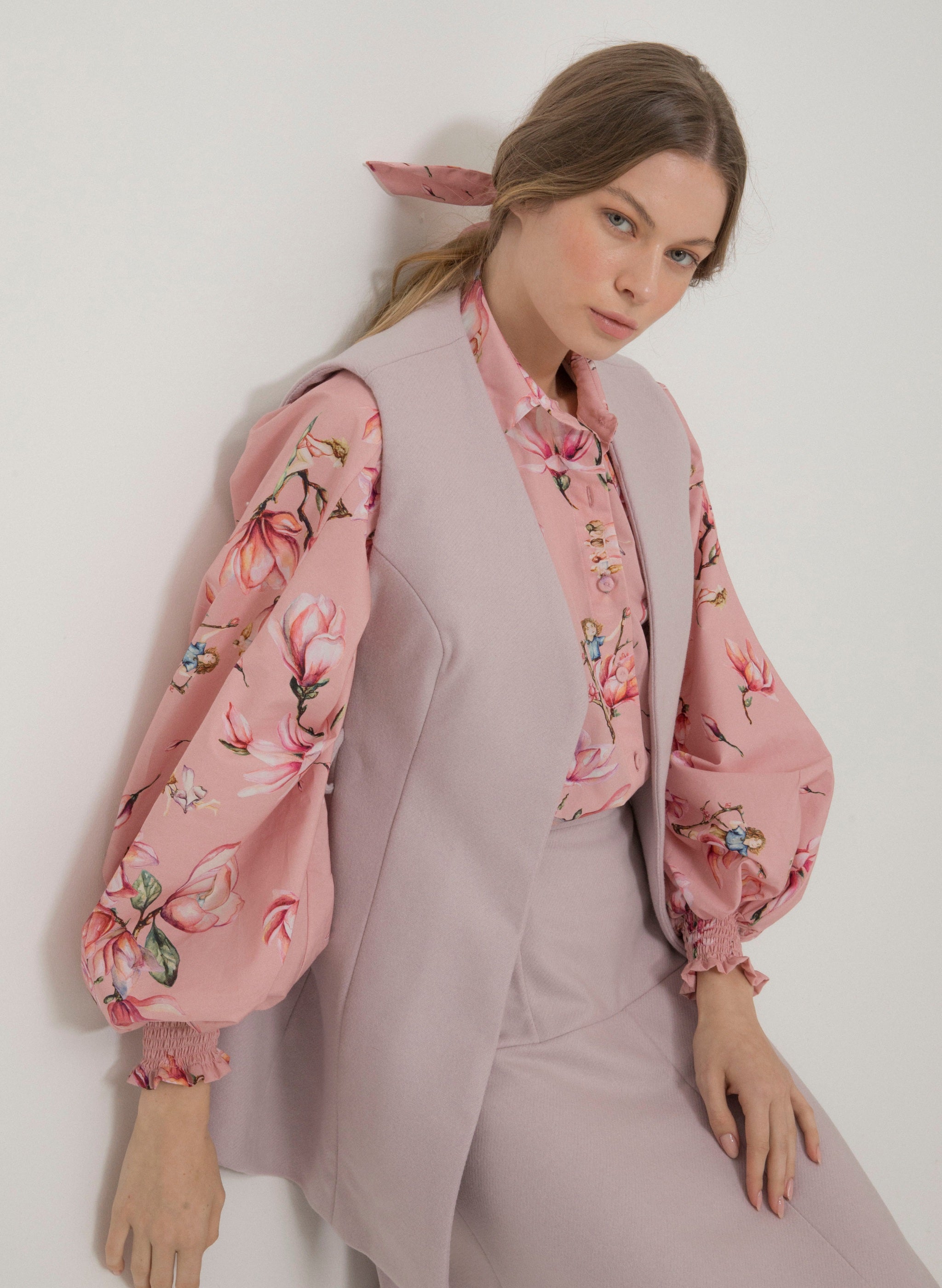 Maria Velho VEST - Palepink Wool | MAGNOLIA |