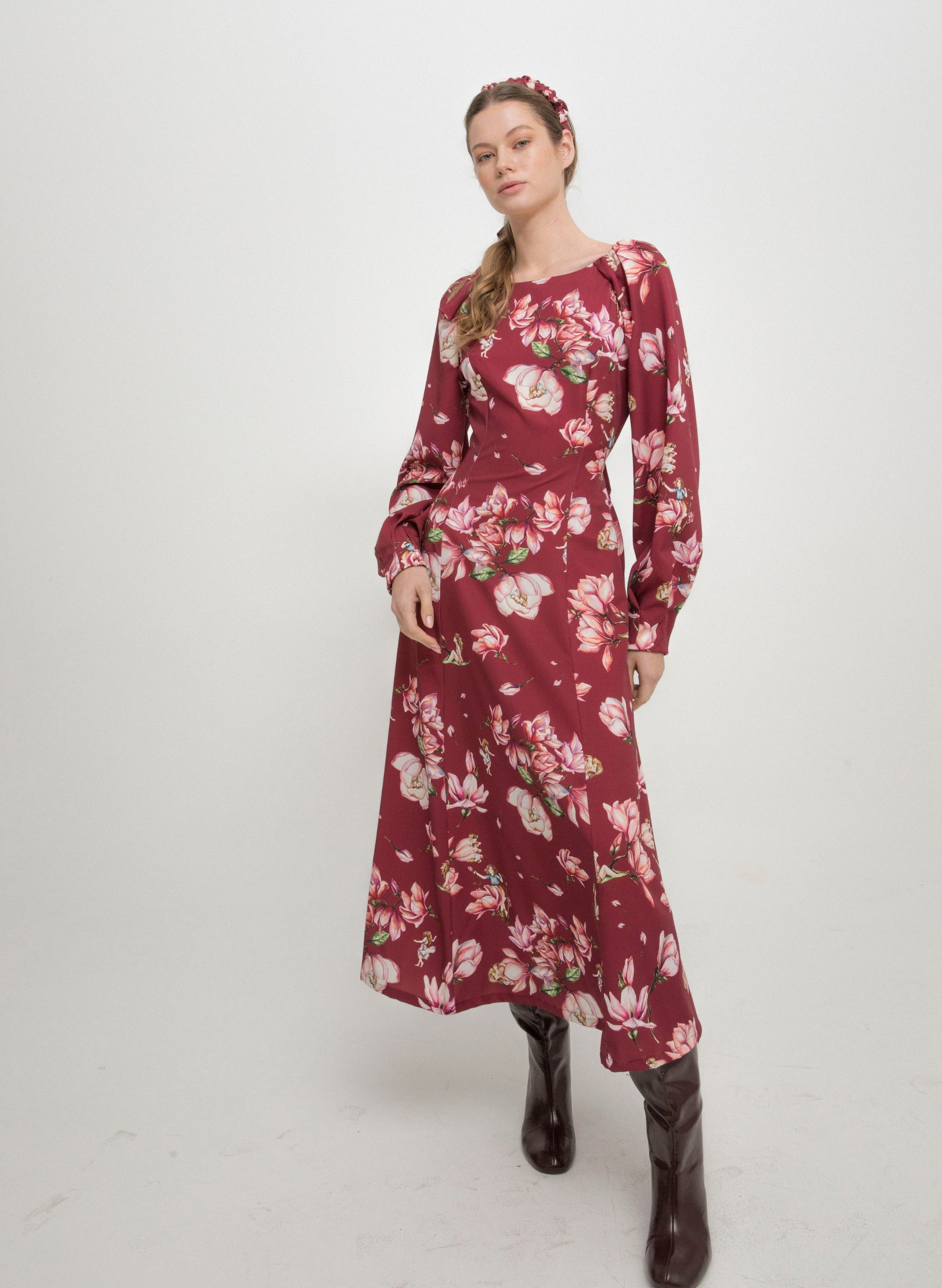 Nadia DRESS - Magnolia Bordeaux | MAGNOLIA |