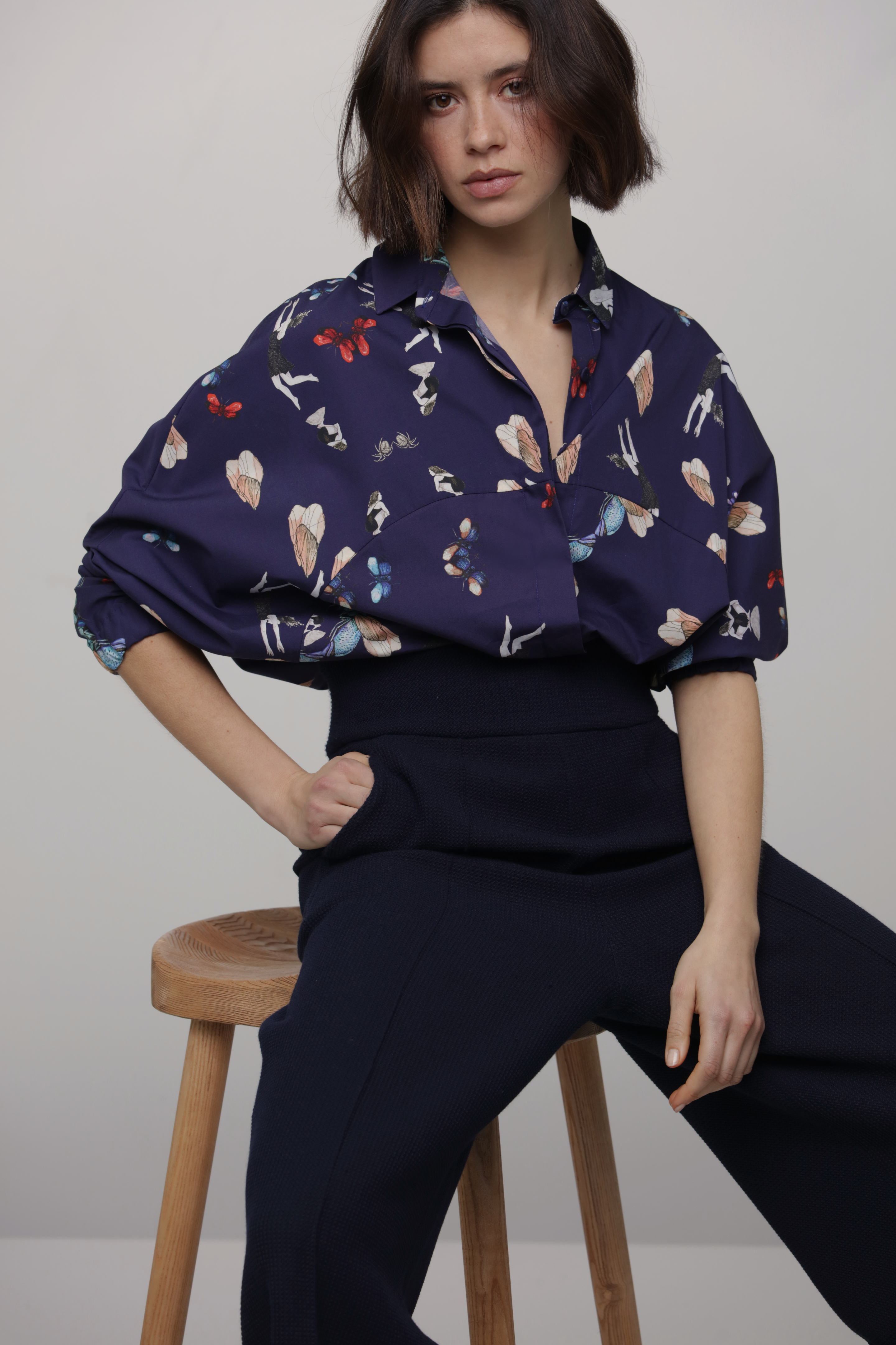 Blouse Diana - The spider, the stone, and the baobab - 100% BCI Cotton