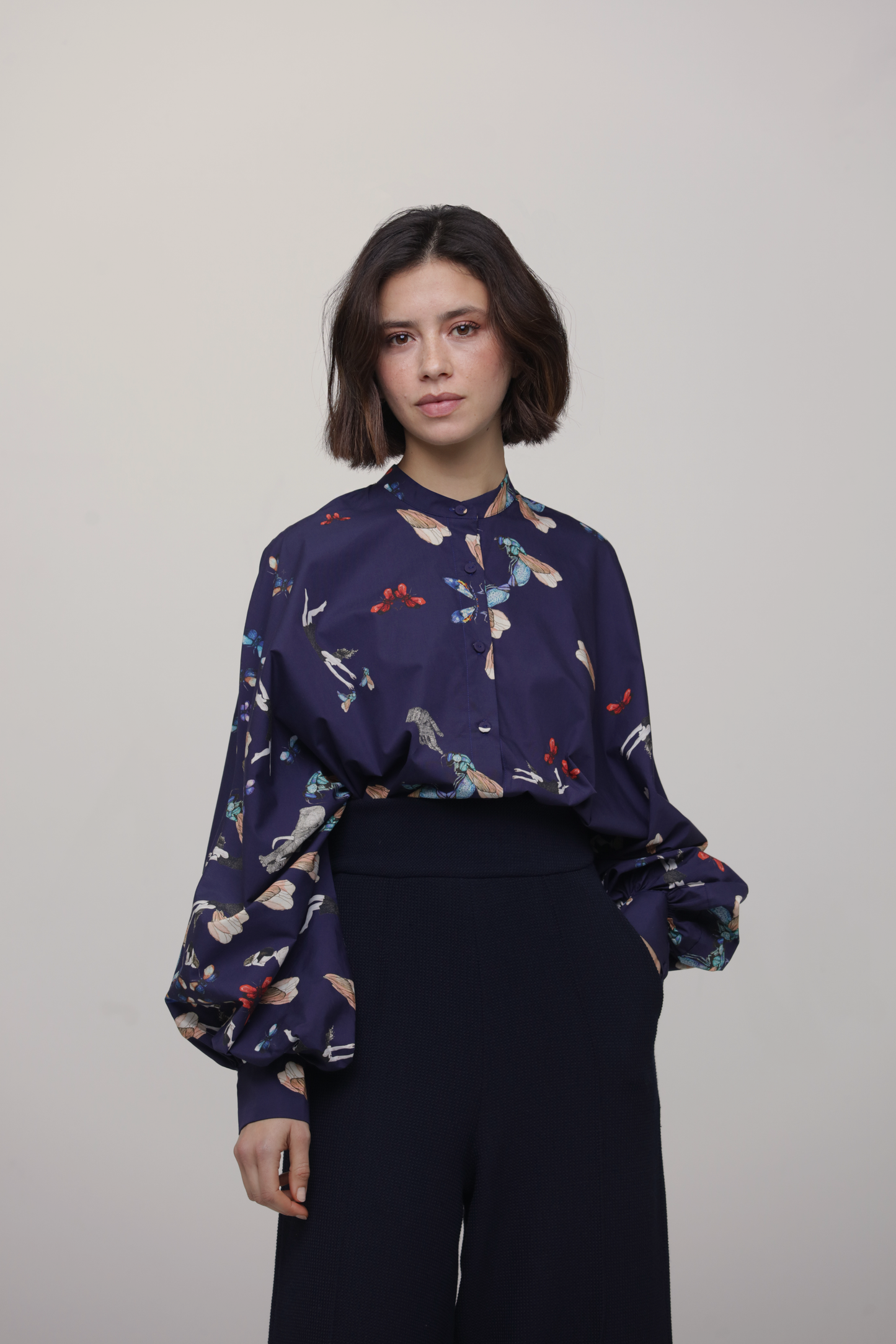 Blouse Inês - The The spider, the stone, and the baobab tree - 100% BCI Cotton
