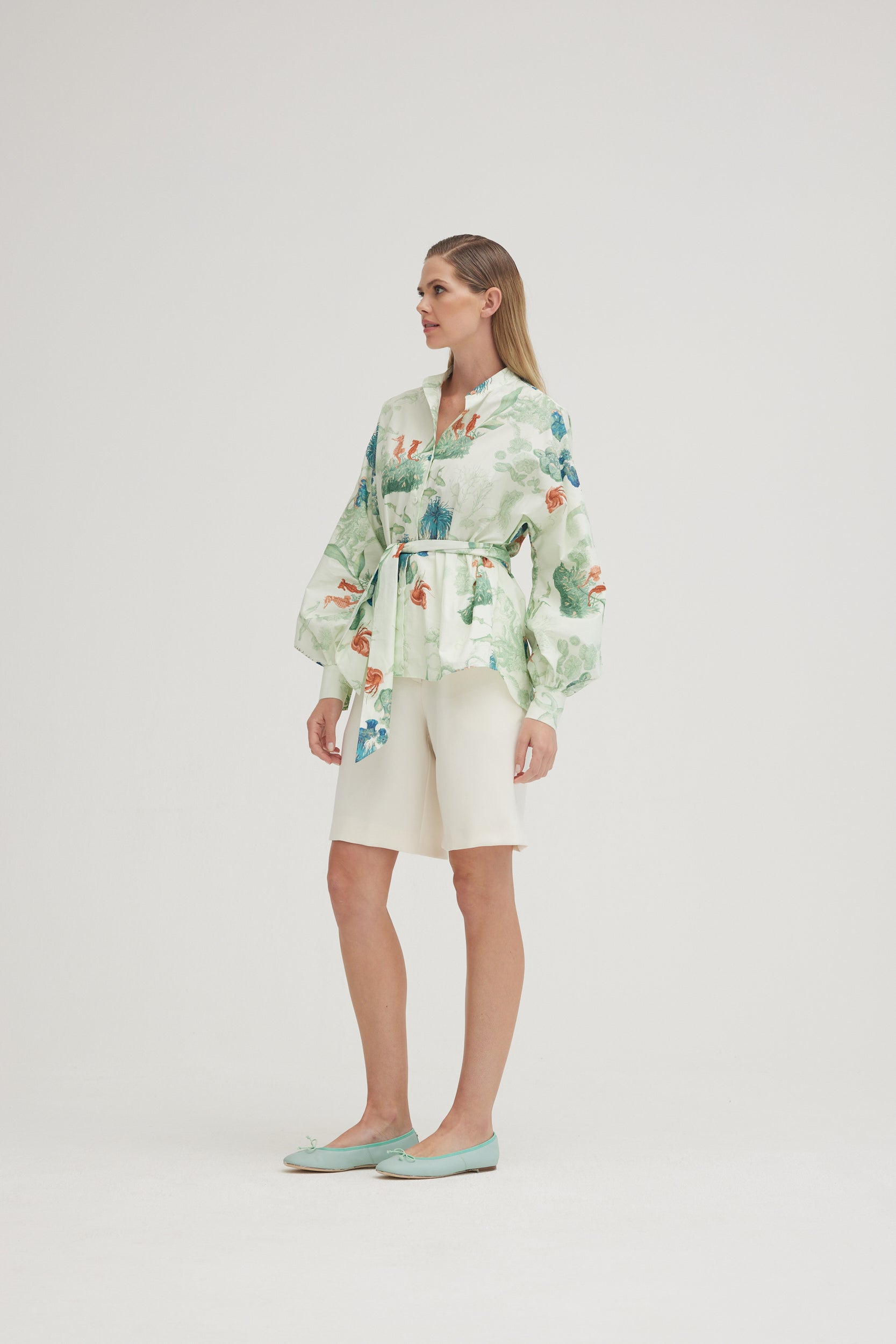 INÊS Blouse | Bottom of the Sea |