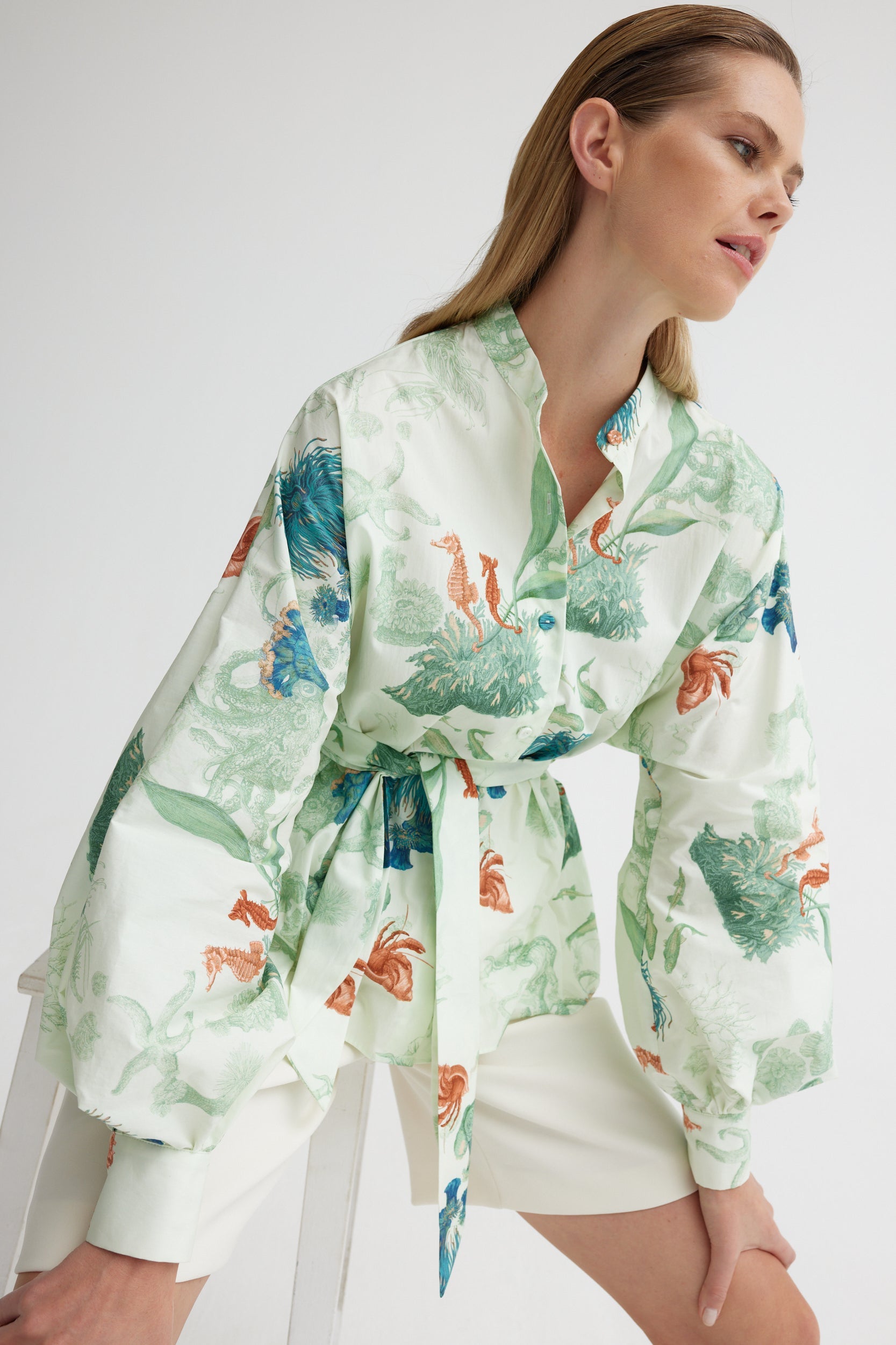INÊS Blouse | Bottom of the Sea |