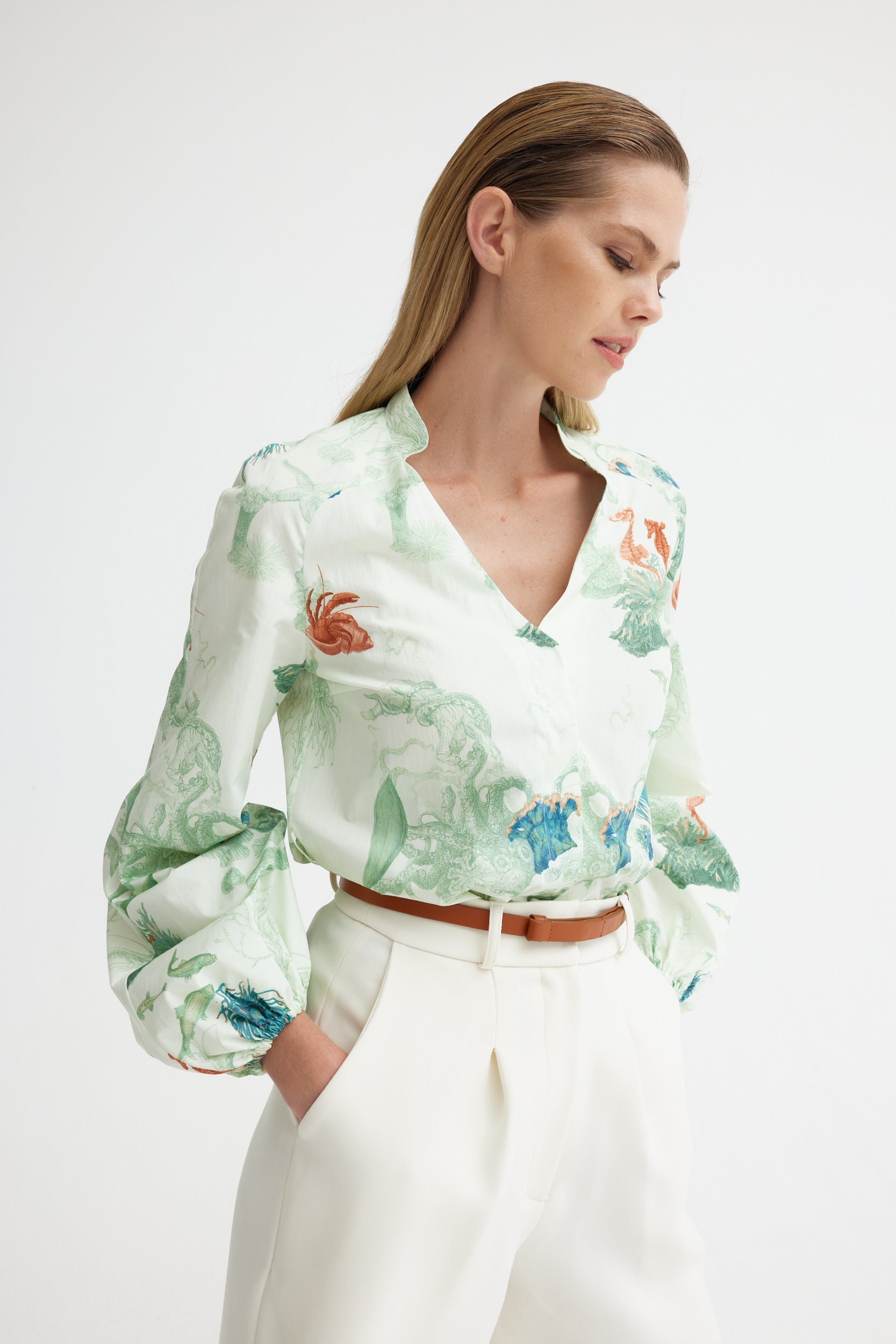 SARA Blouse | Bottom of the Sea |
