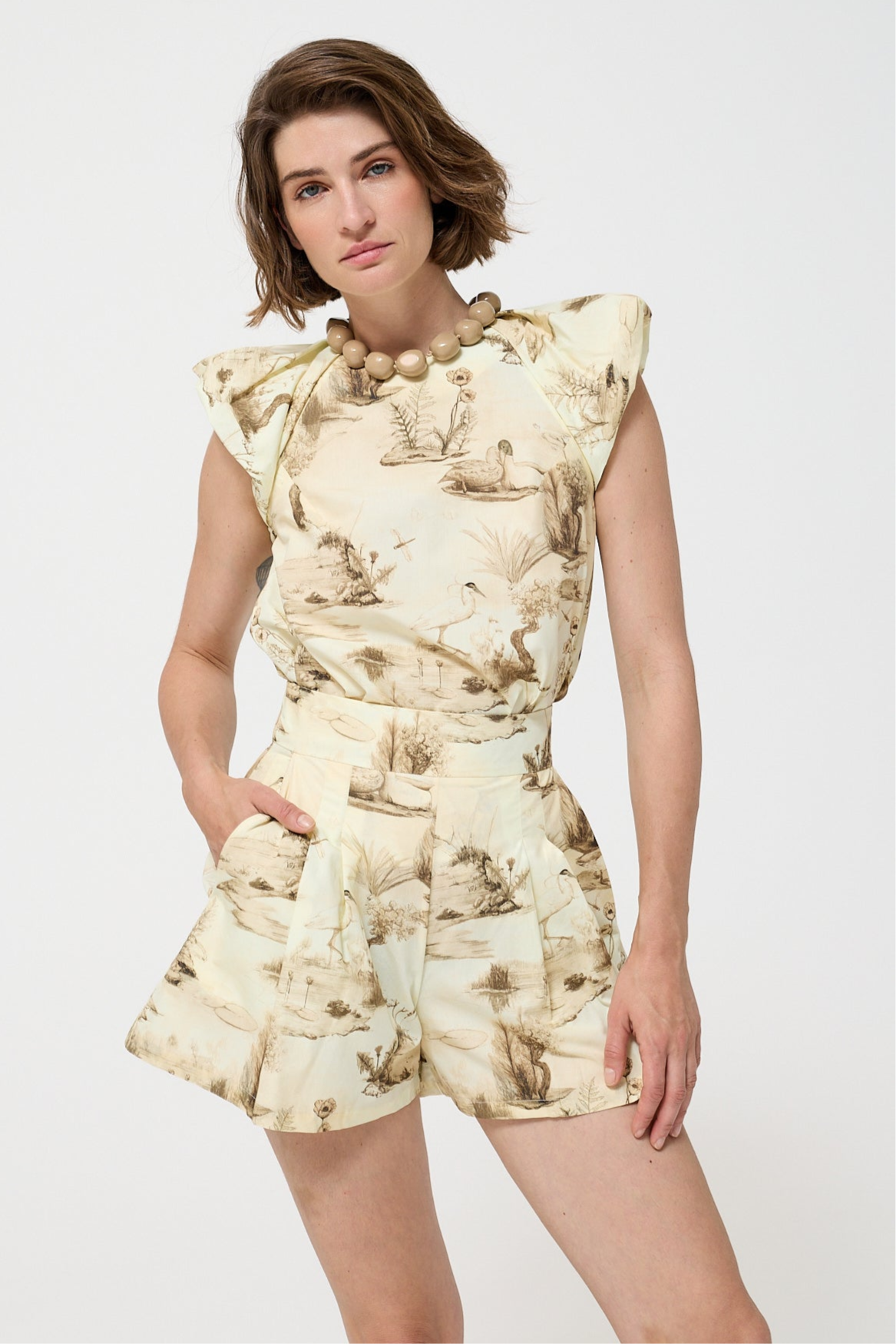 Leonor SHORTS - Lakes Sepia | Song of the Spirits Over The Waters |
