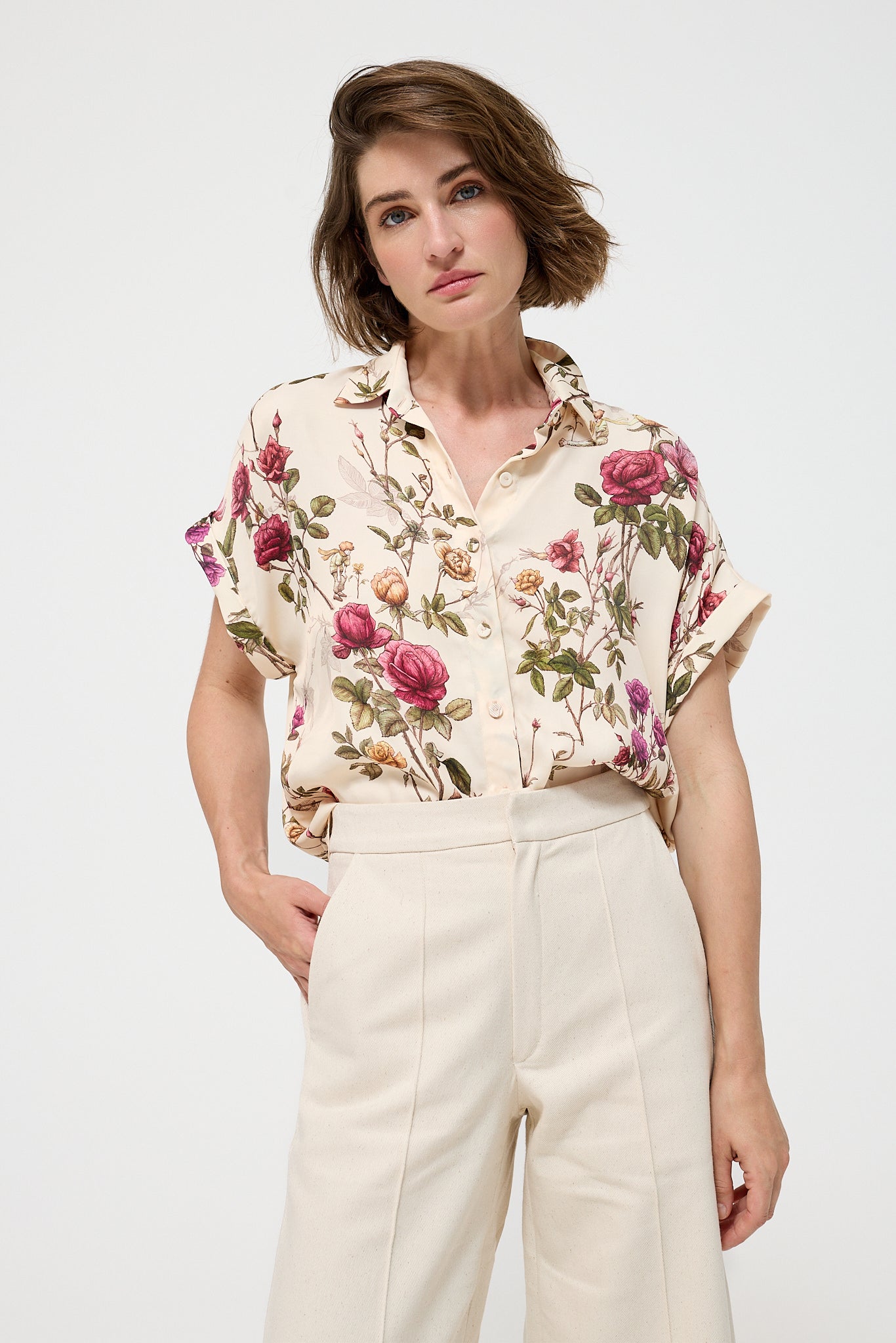 Louisa May Alcott BLOUSE - Nude & Rose | Little Prince |