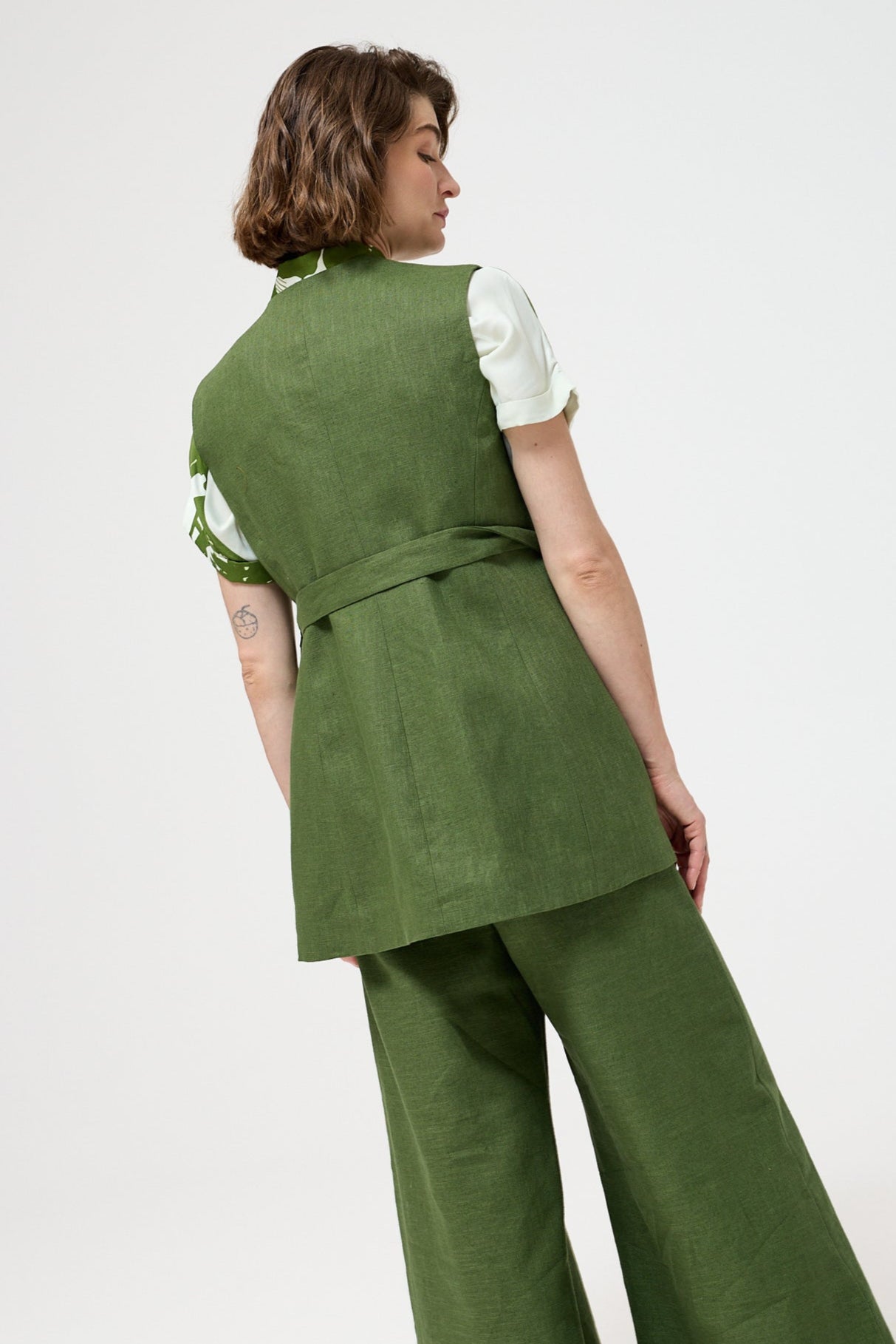 Maria Velho VEST - Dusty Green | Little Prince |