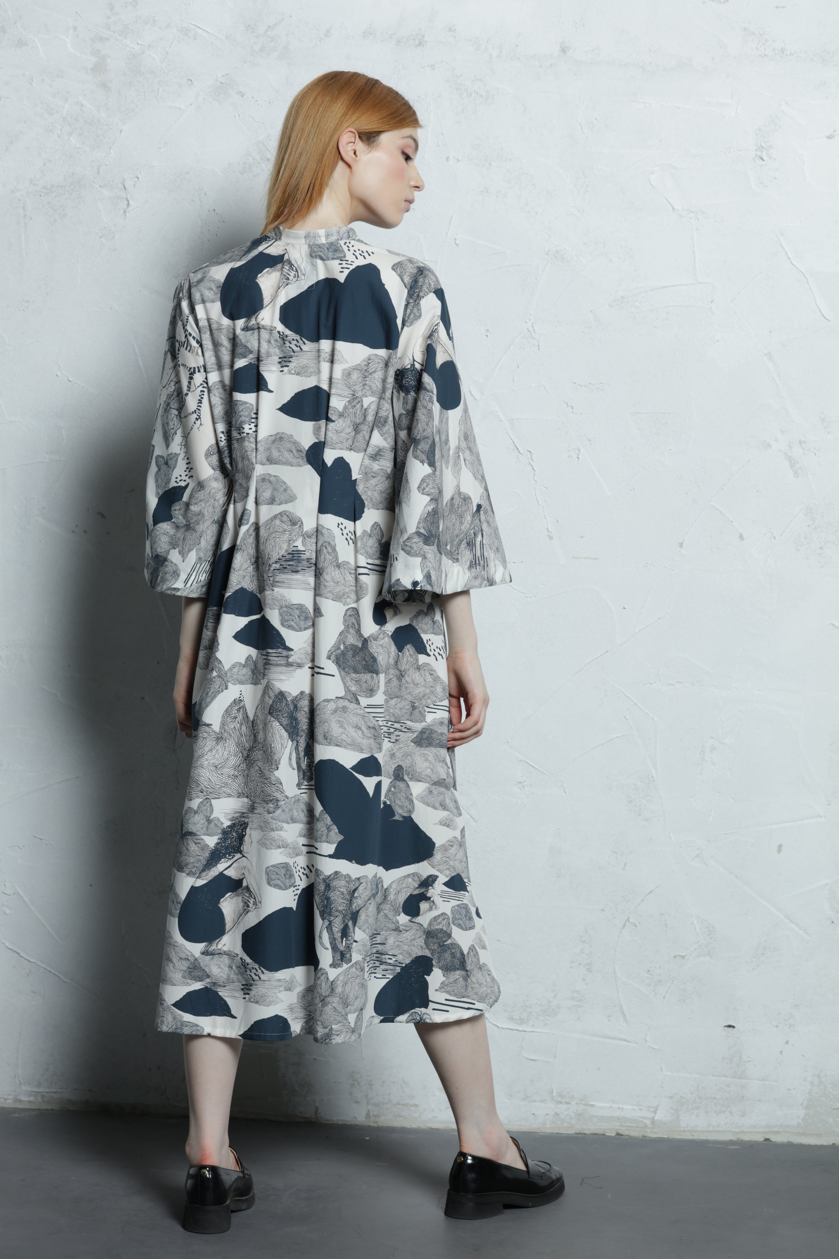 Dress Ema - The spider, the stone, and the baobab - 100% Organic Cotton