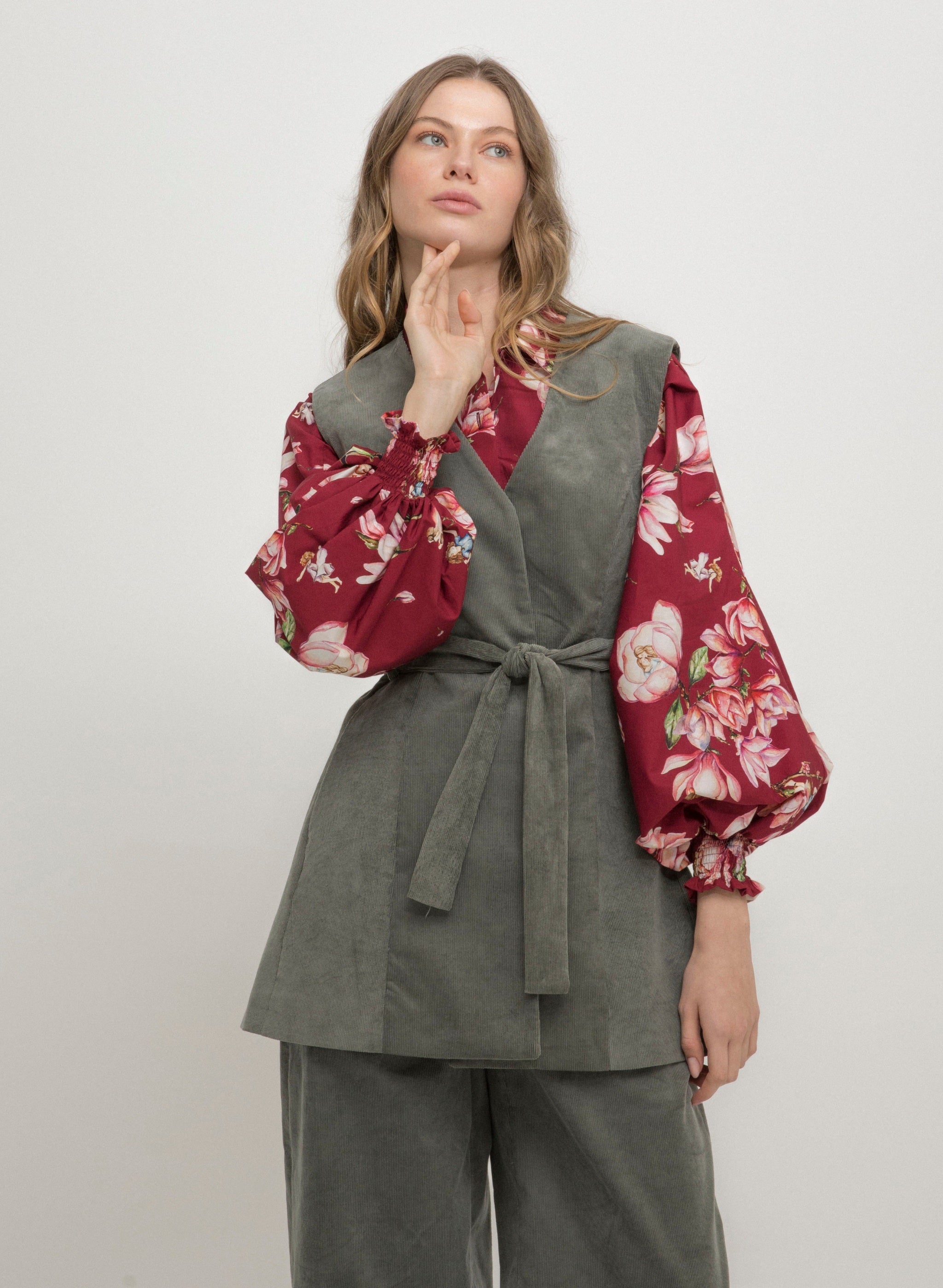 Maria Velho VEST - Dry Olive | MAGNOLIA |