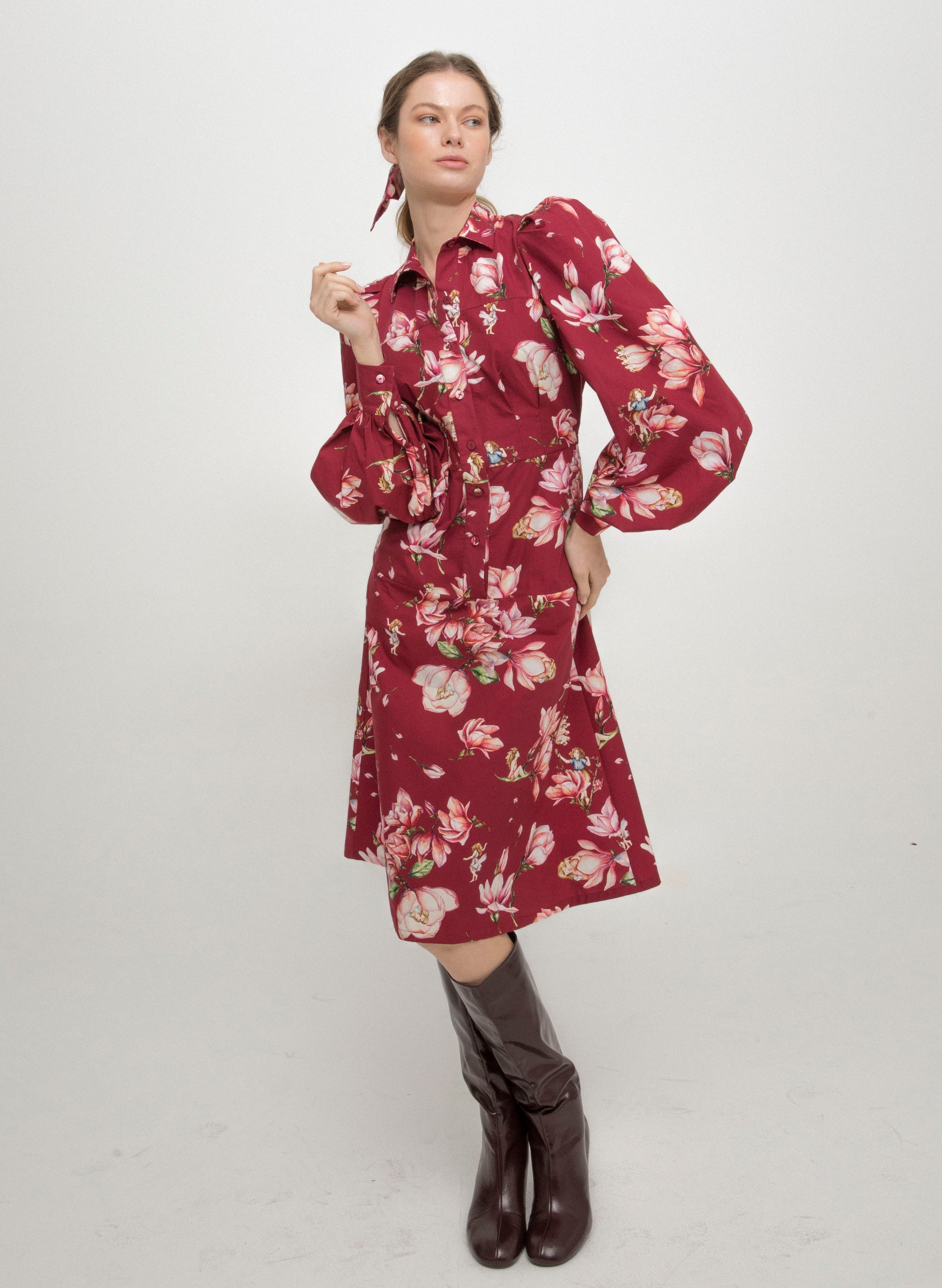 Ana de Castro DRESS - Magnolia Bordeaux | MAGNOLIA |
