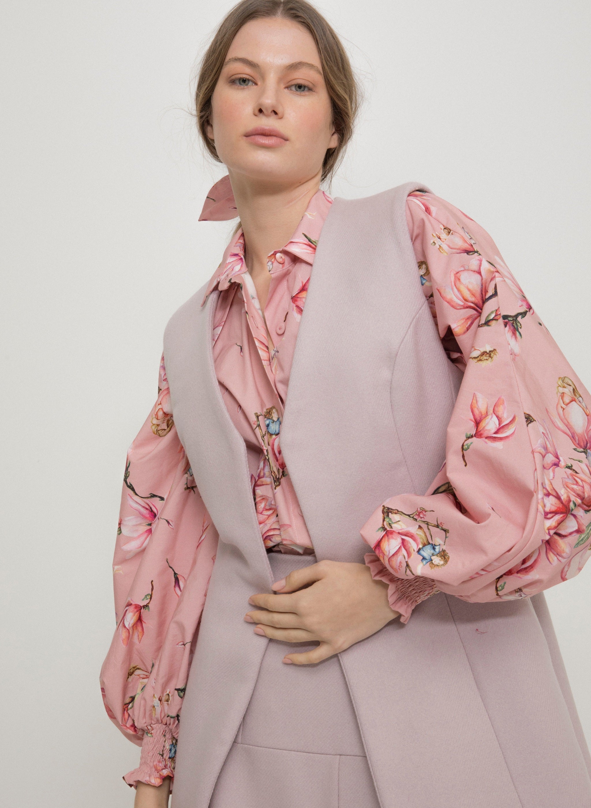 Maria Velho VEST - Palepink Wool | MAGNOLIA |