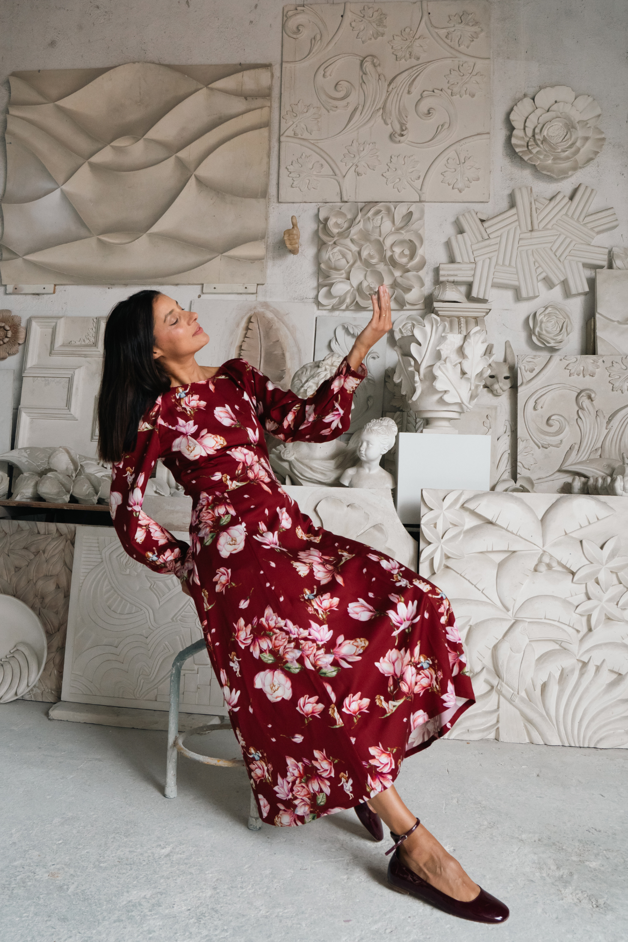 Nadia DRESS - Magnolia Bordeaux | MAGNOLIA |