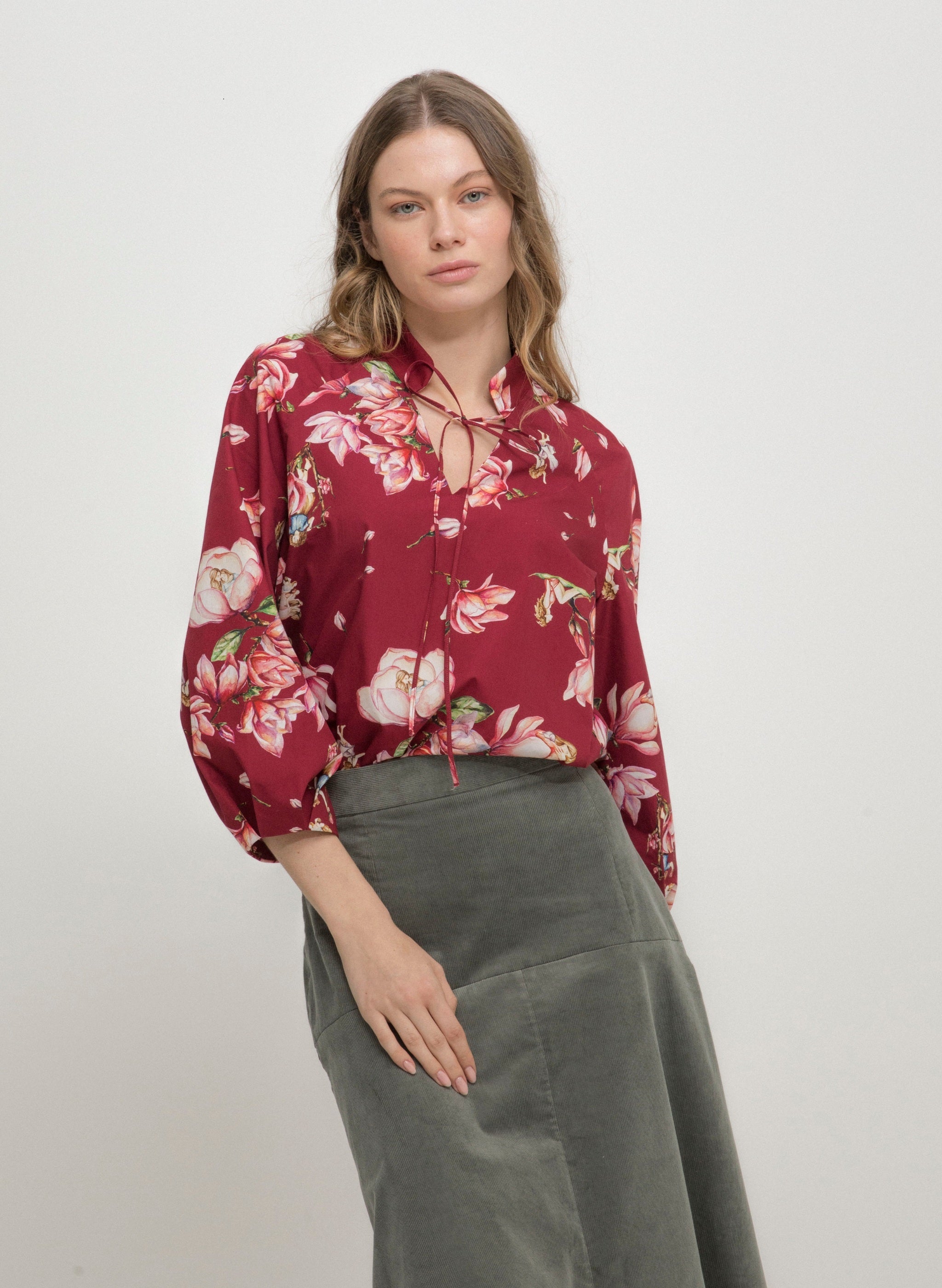 Malala BLOUSE - Magnolia Bordeaux | MAGNOLIA |