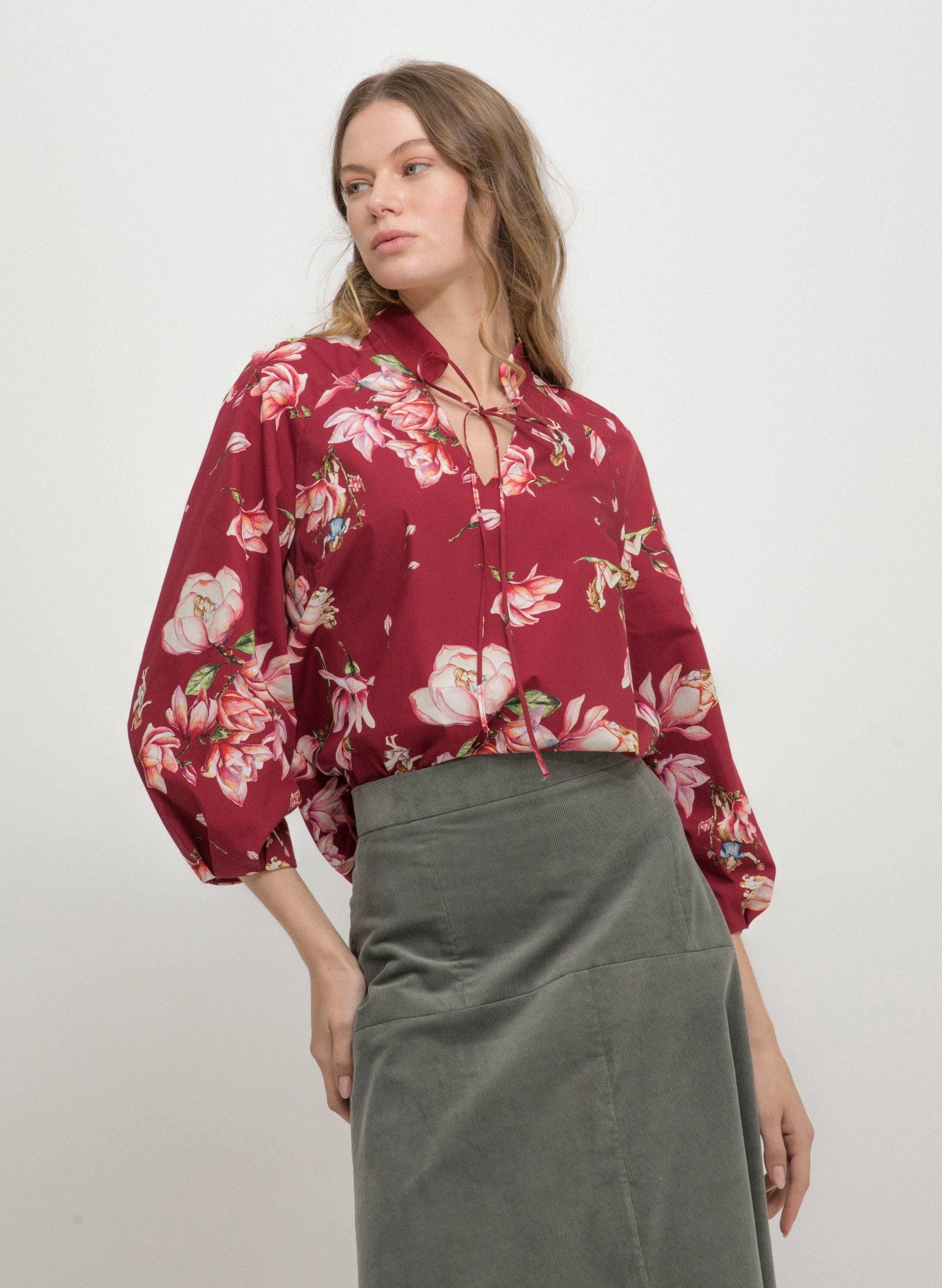 Malala BLOUSE - Magnolia Bordeaux | MAGNOLIA |