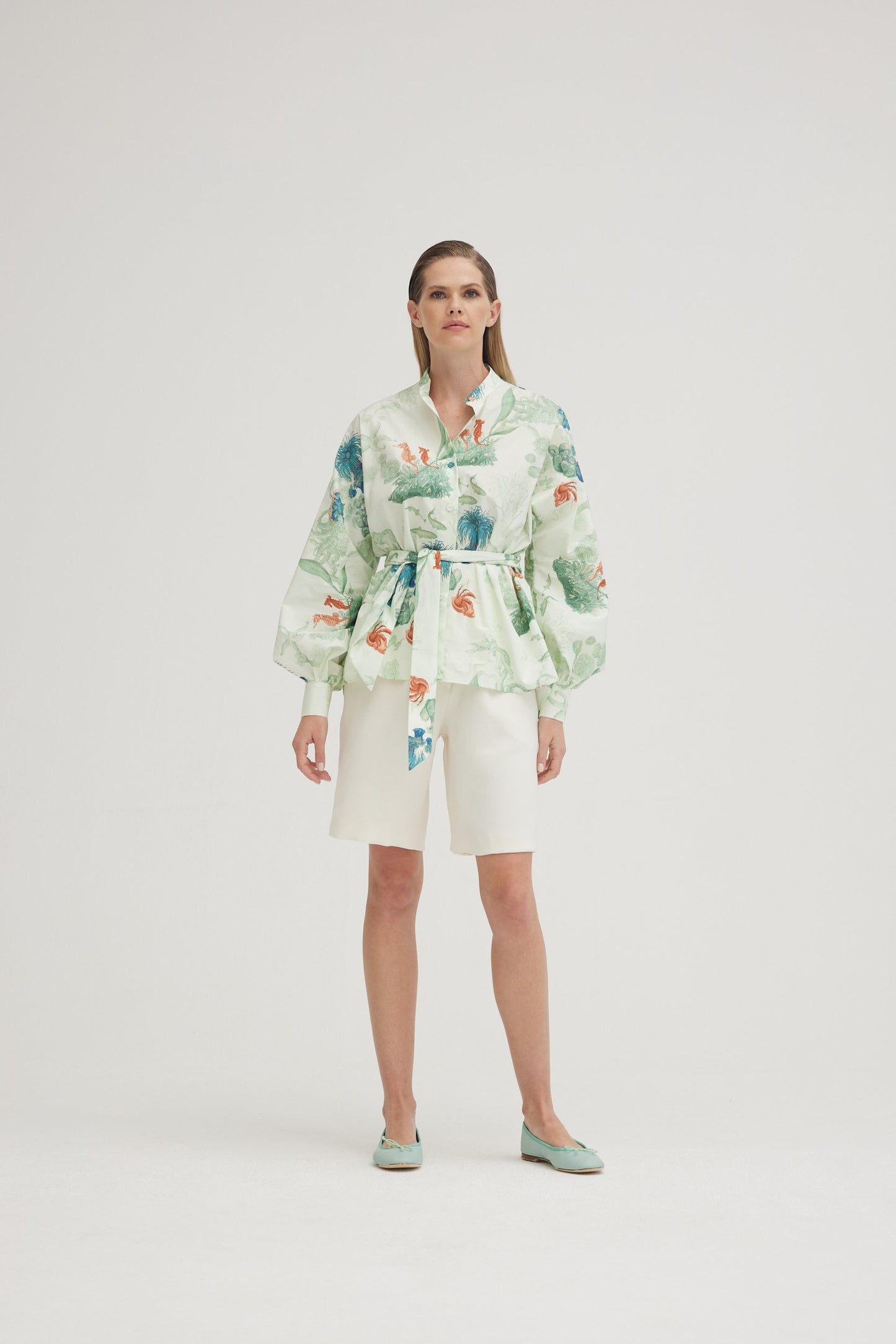 INÊS Blouse | Bottom of the Sea |