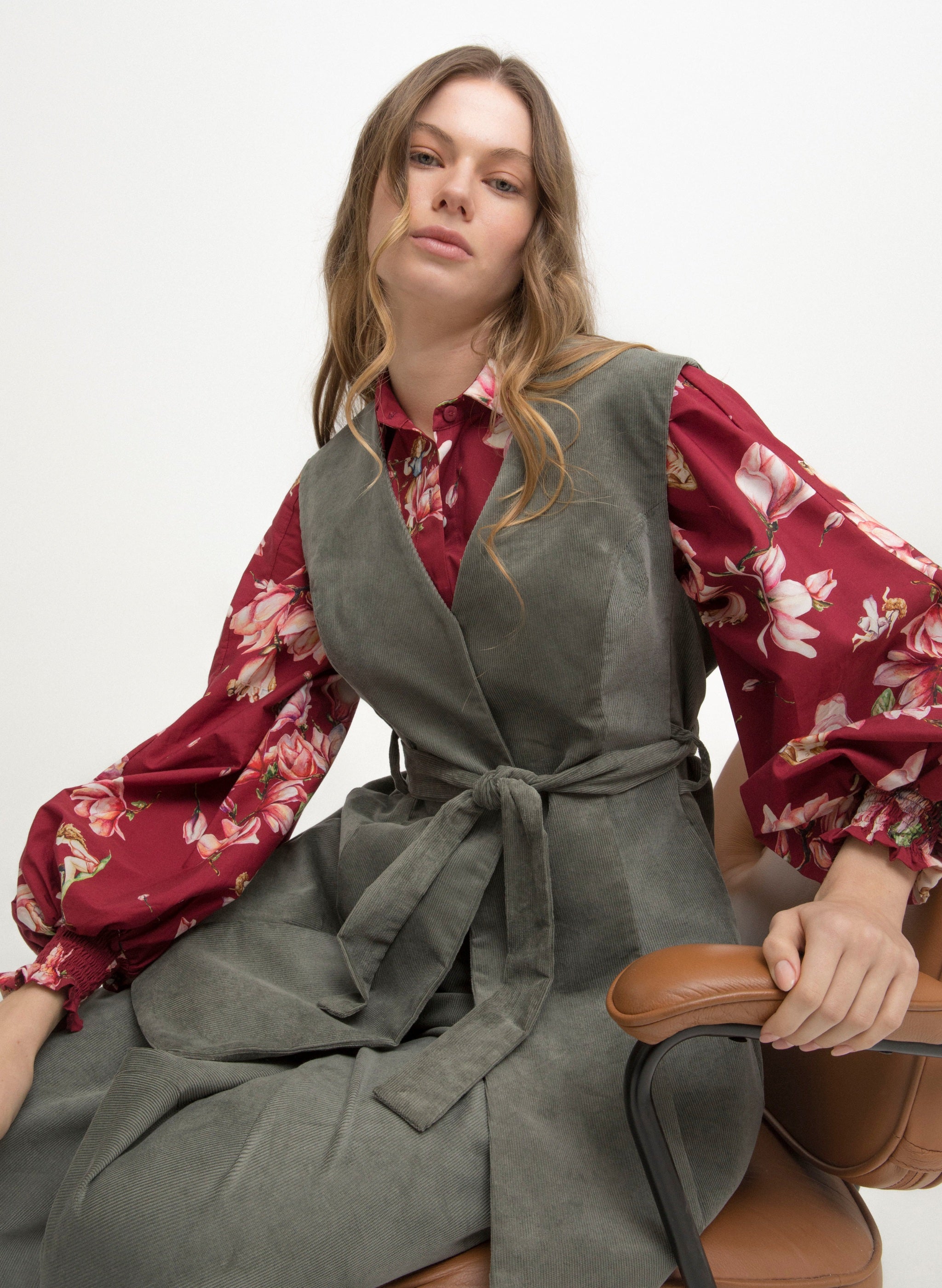 Maria Velho VEST - Dry Olive | MAGNOLIA |
