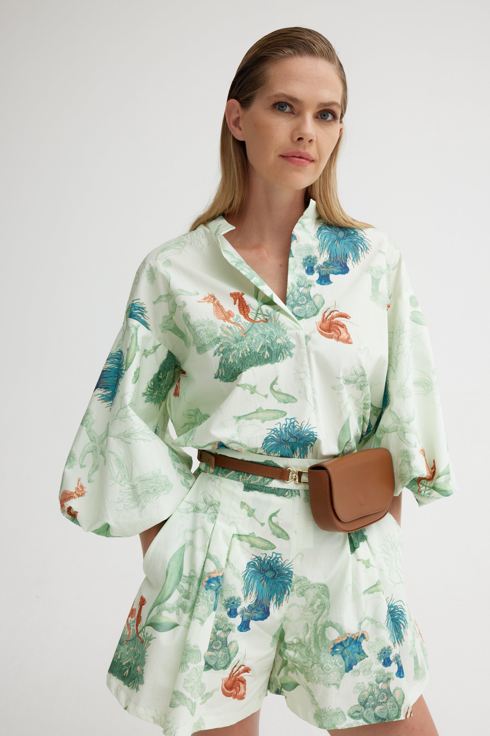 RENATA Blouse  | Bottom of the Sea |