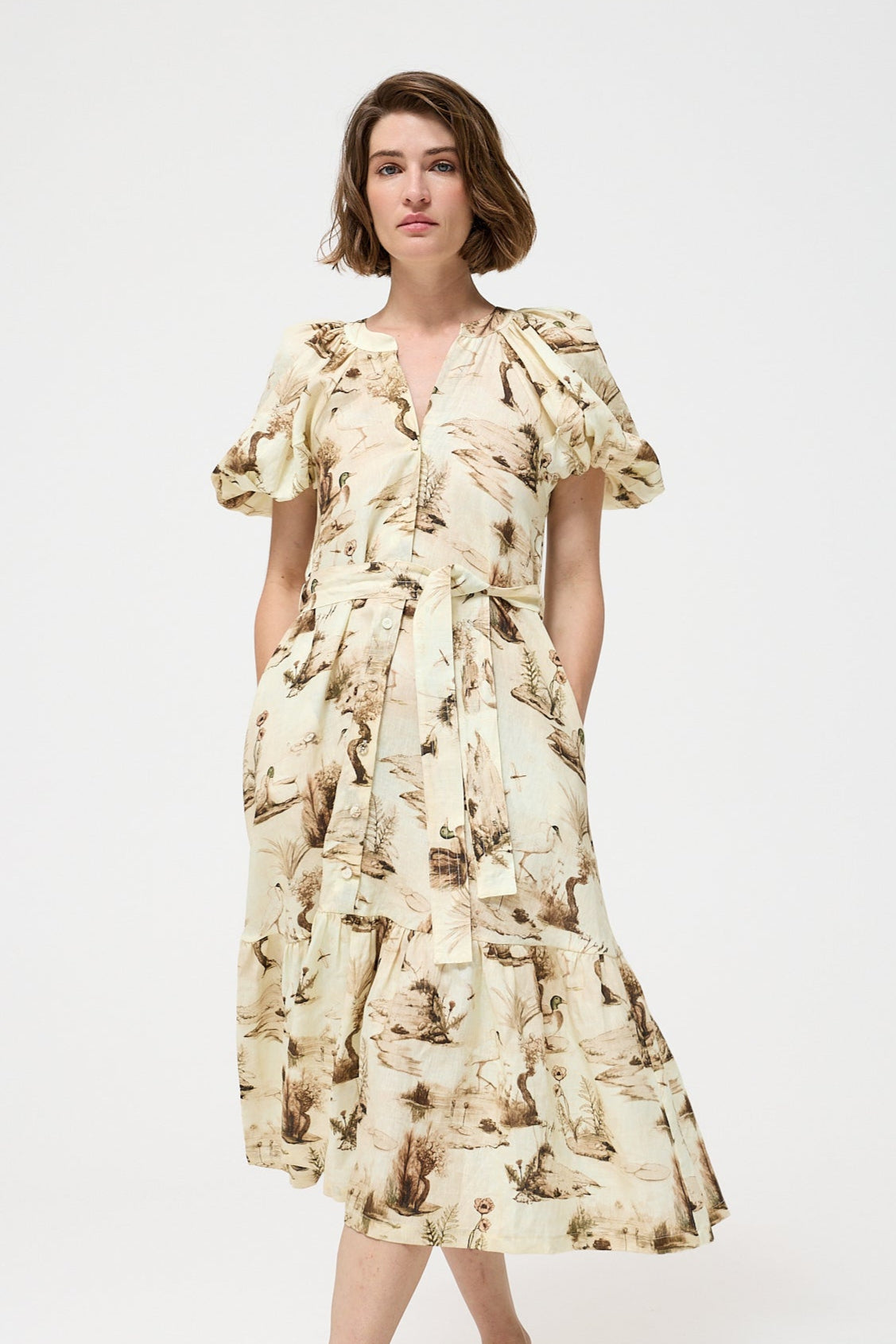 Maria de Lourdes Pintassilgo DRESS - Lakes Sepia | Song of the Spirits Over The Waters |