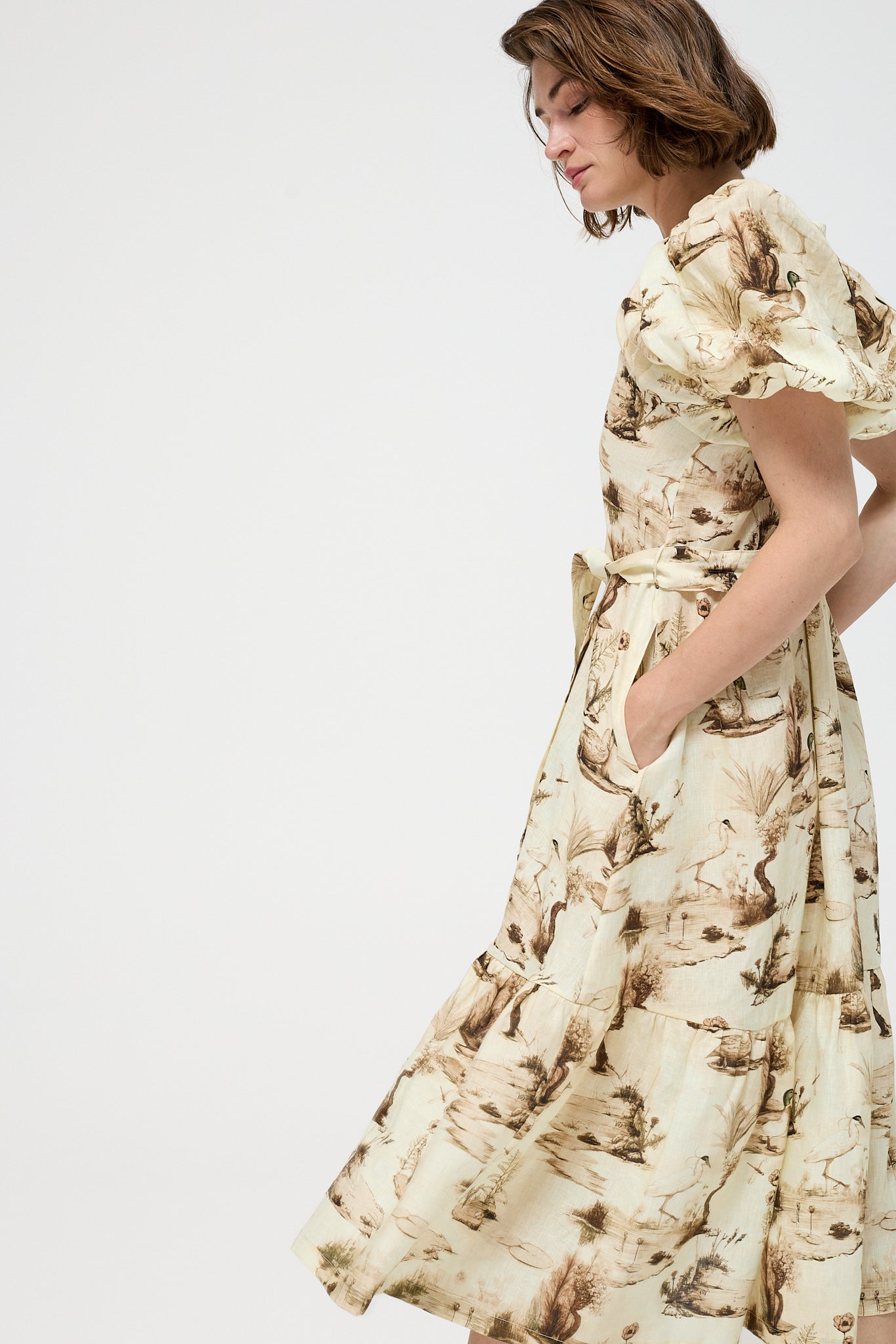 Maria de Lourdes Pintassilgo DRESS - Lakes Sepia | Song of the Spirits Over The Waters |