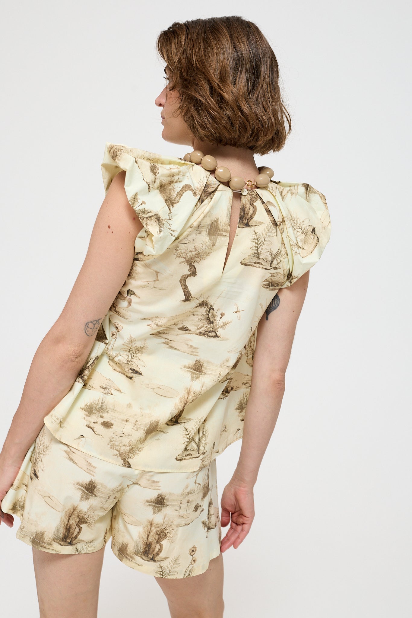 Leonor SHORTS - Lakes Sepia | Song of the Spirits Over The Waters |