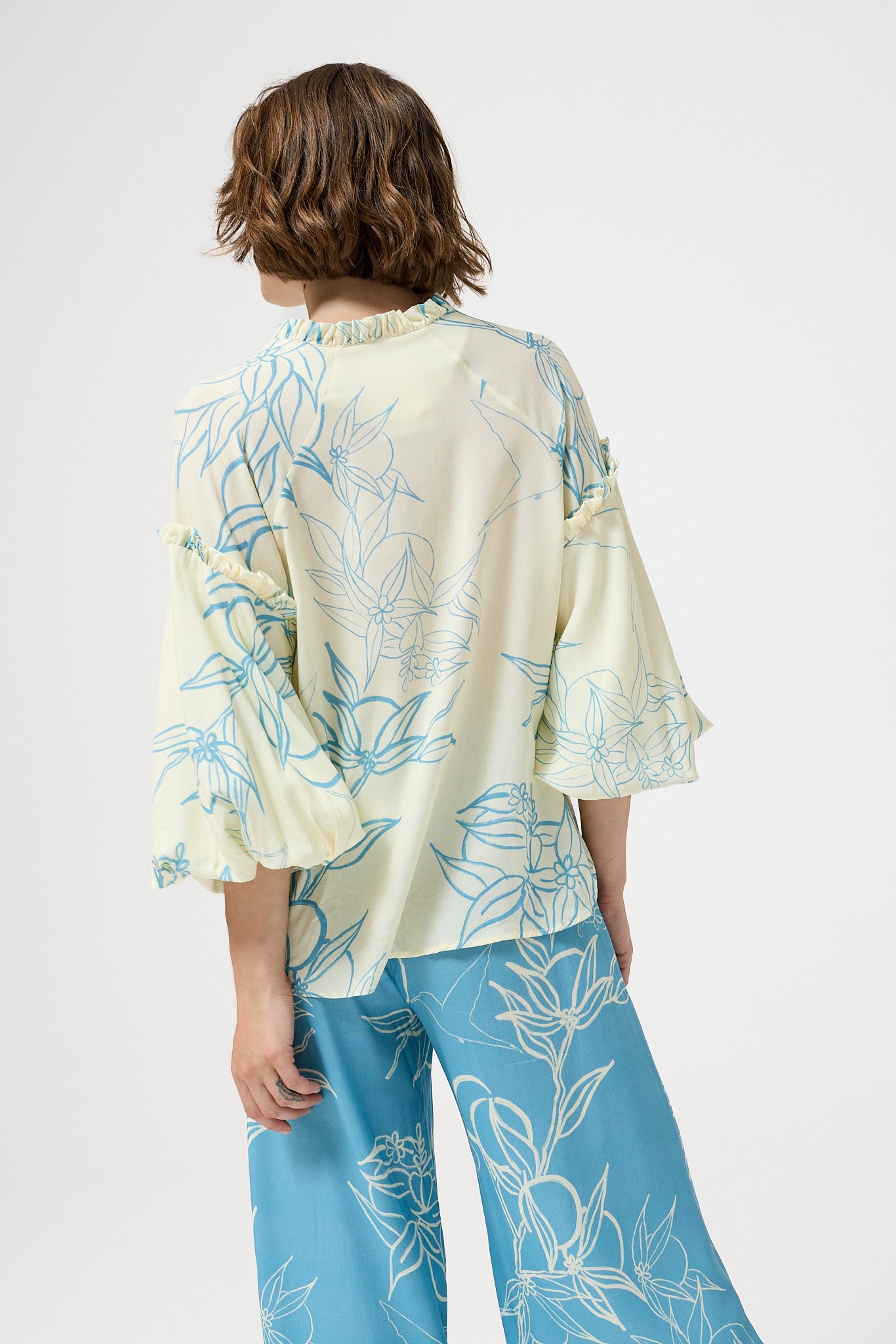 Virginia Woolf BLOUSE - Mono Yellow Floral | My Sweet Orange Tree |