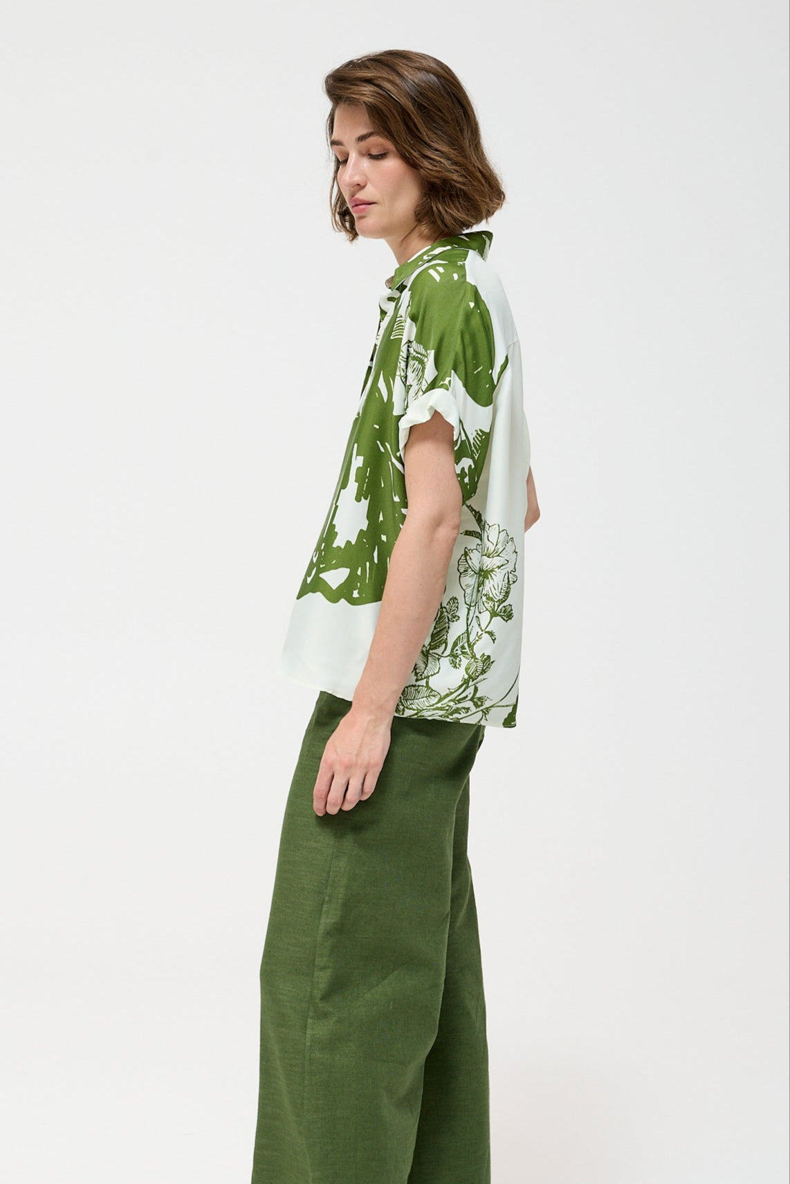 Louisa May Alcott BLOUSE - Dusty Green | Little Prince |