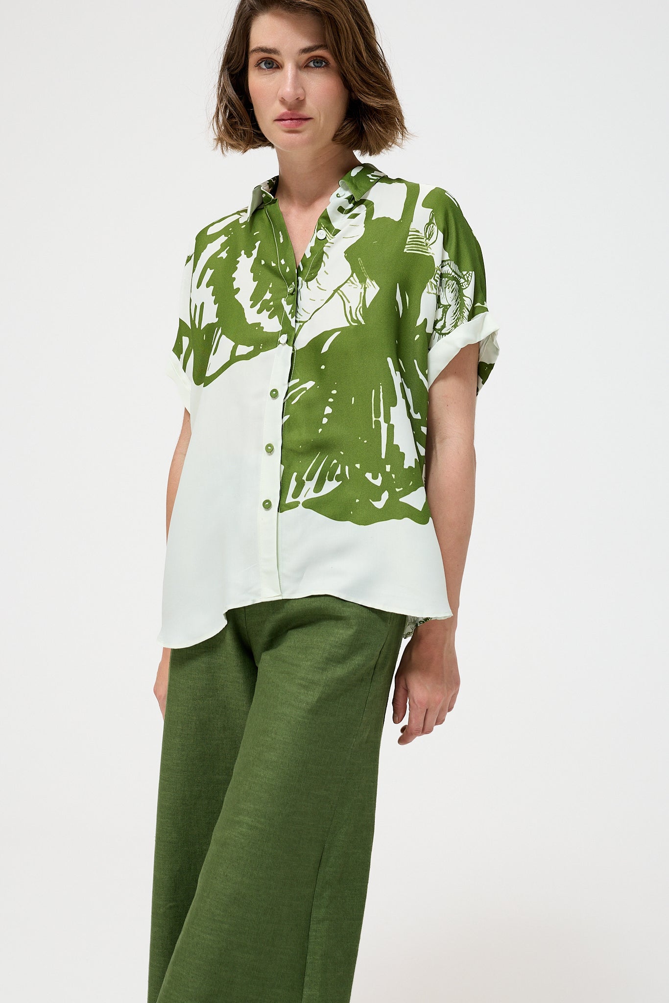 Louisa May Alcott BLOUSE - Dusty Green | Little Prince |