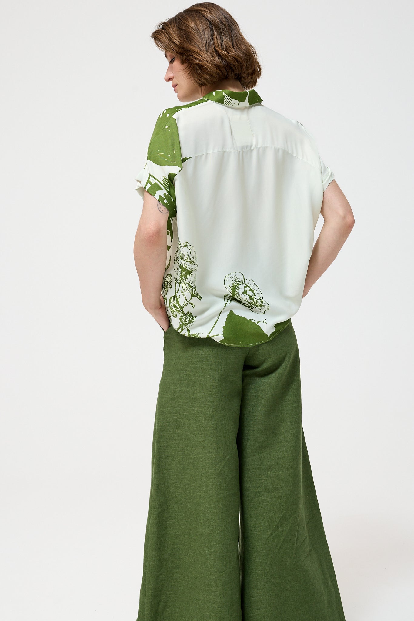 Louisa May Alcott BLOUSE - Dusty Green | Little Prince |