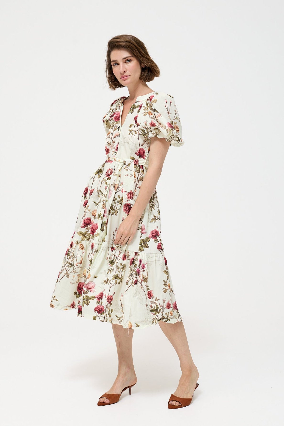 Maria de Lourdes Pintassilgo DRESS - Mint & Rose | Little Prince |