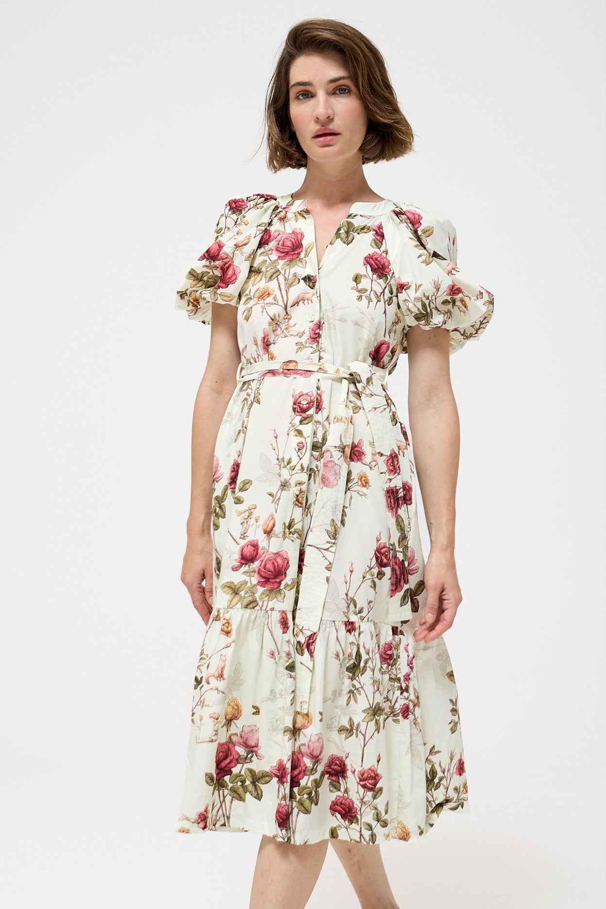 Maria de Lourdes Pintassilgo DRESS - Mint & Rose | Little Prince |