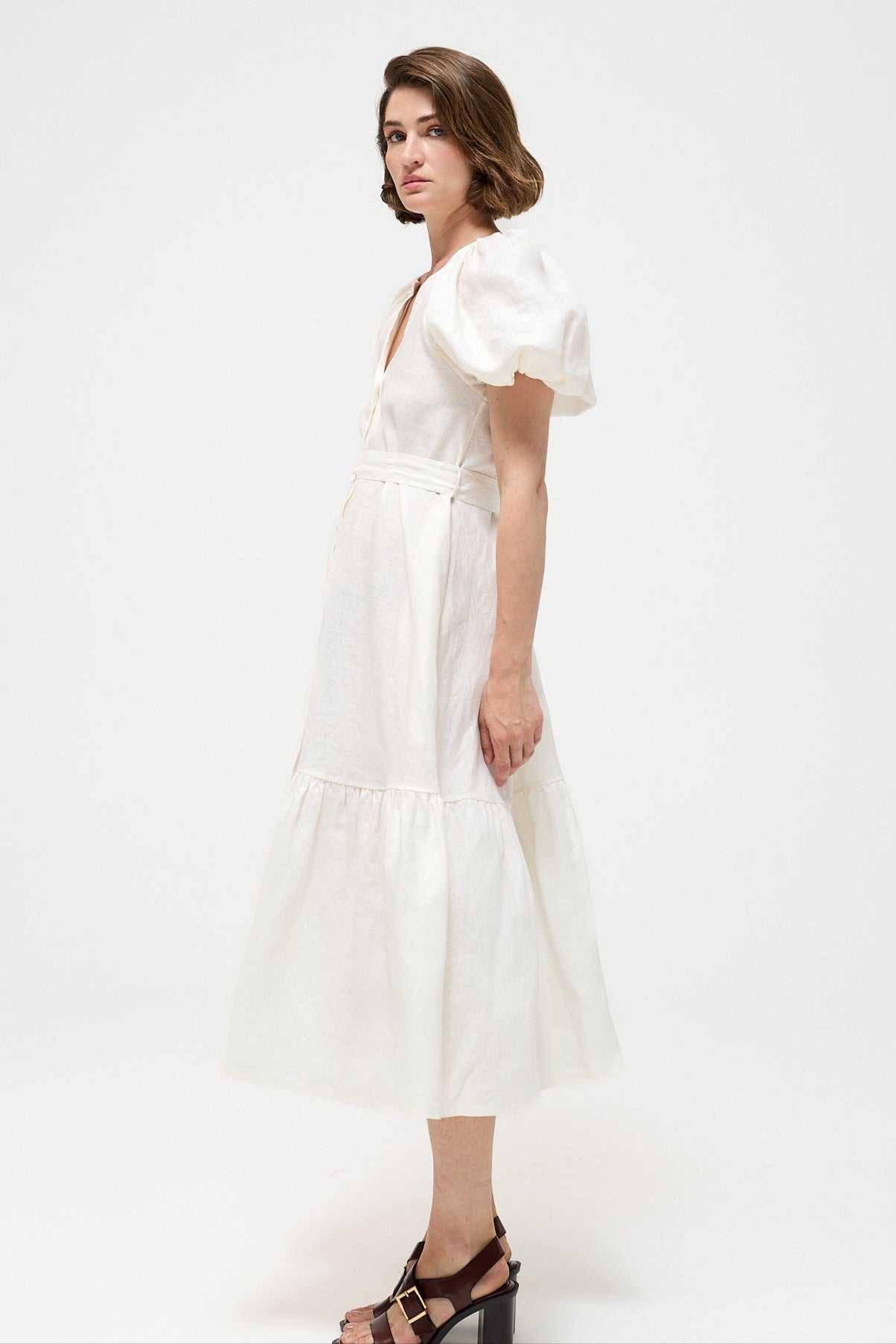 Maria de Lourdes Pintassilgo DRESS - Off-White | Little Prince |