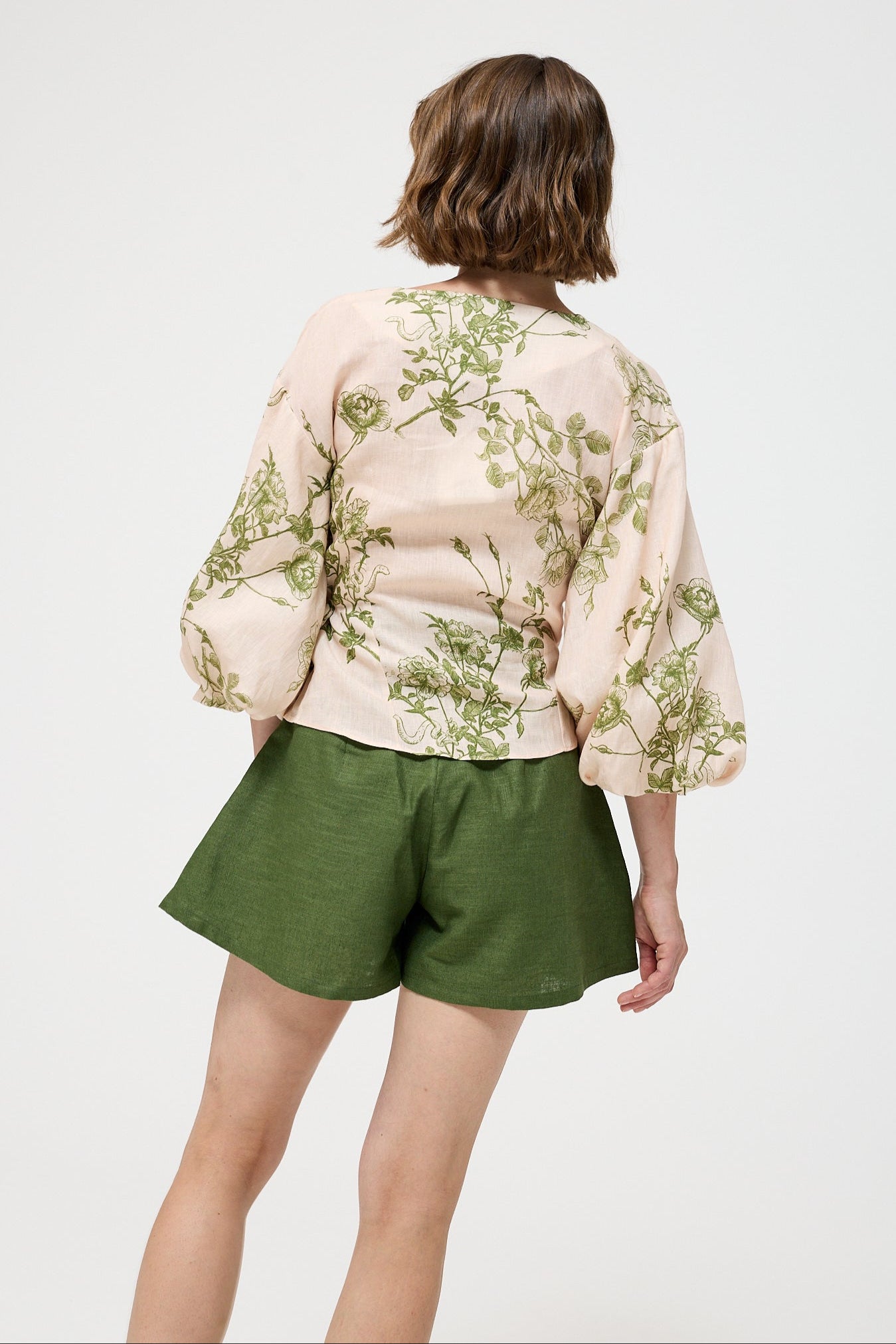 Leonor SHORTS - Dusty Green | Little Prince |