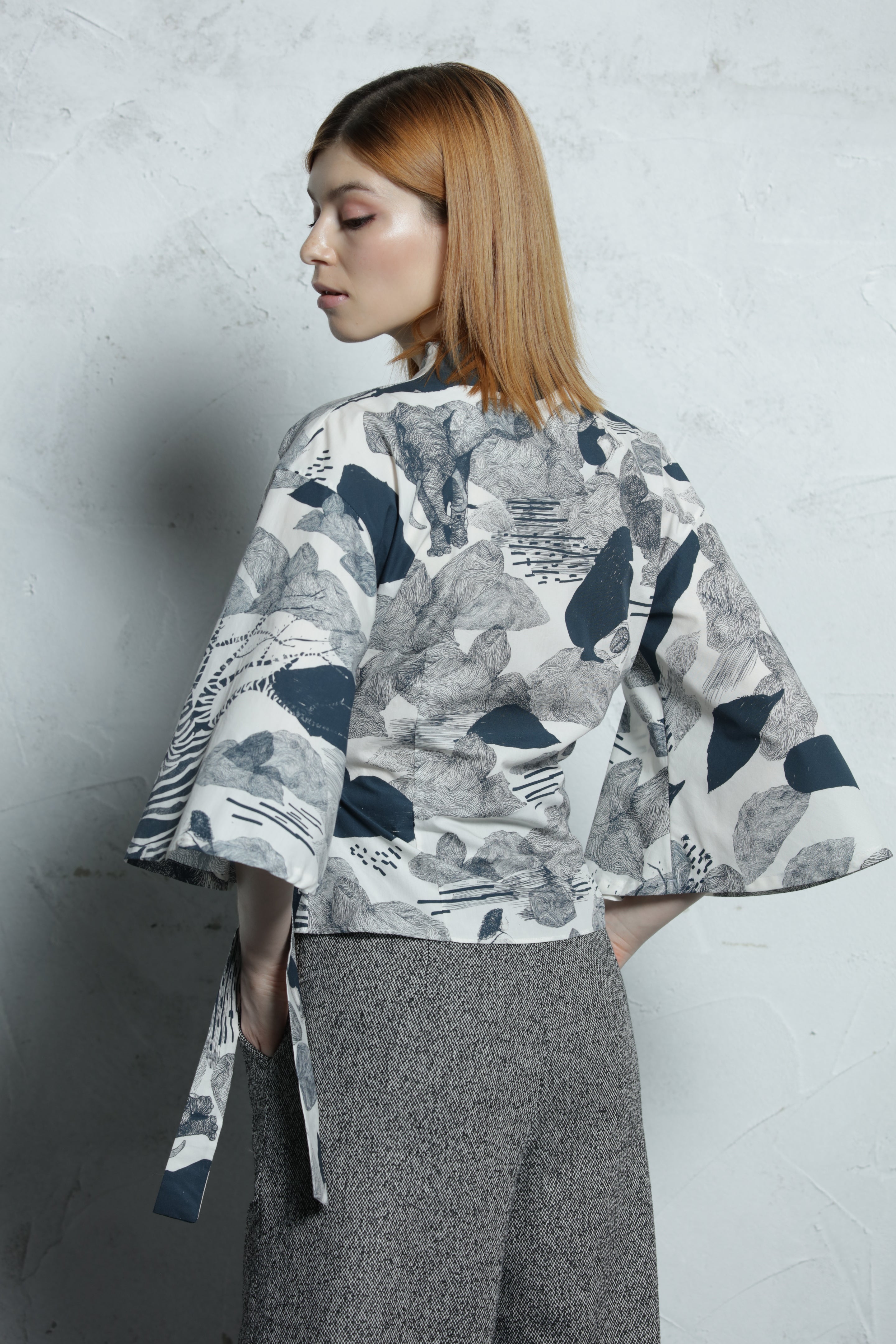Blouse Francisca  - The spider, the stone, and the baobab   - 100% Organic Cotton