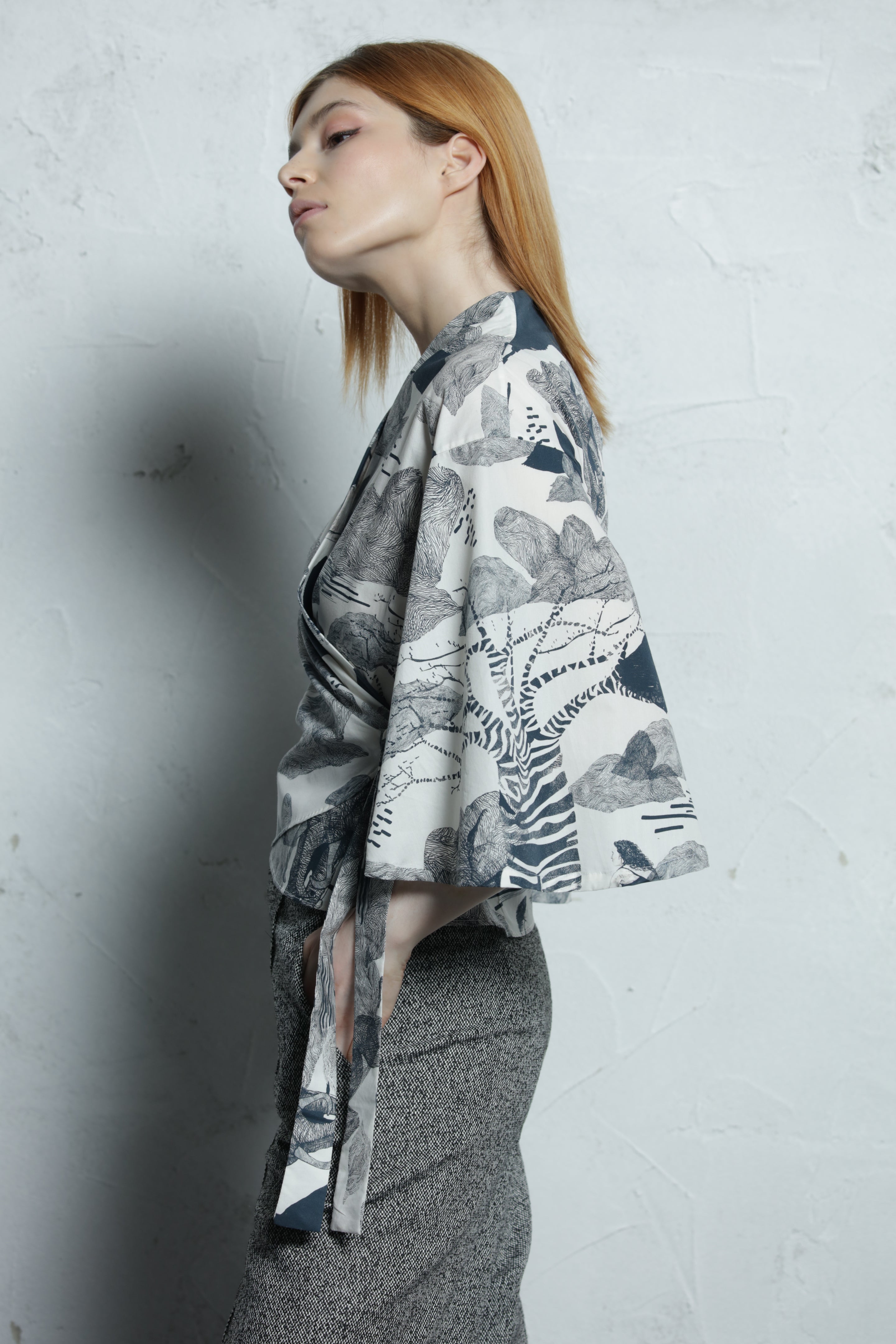 Blouse Francisca  - The spider, the stone, and the baobab   - 100% Organic Cotton