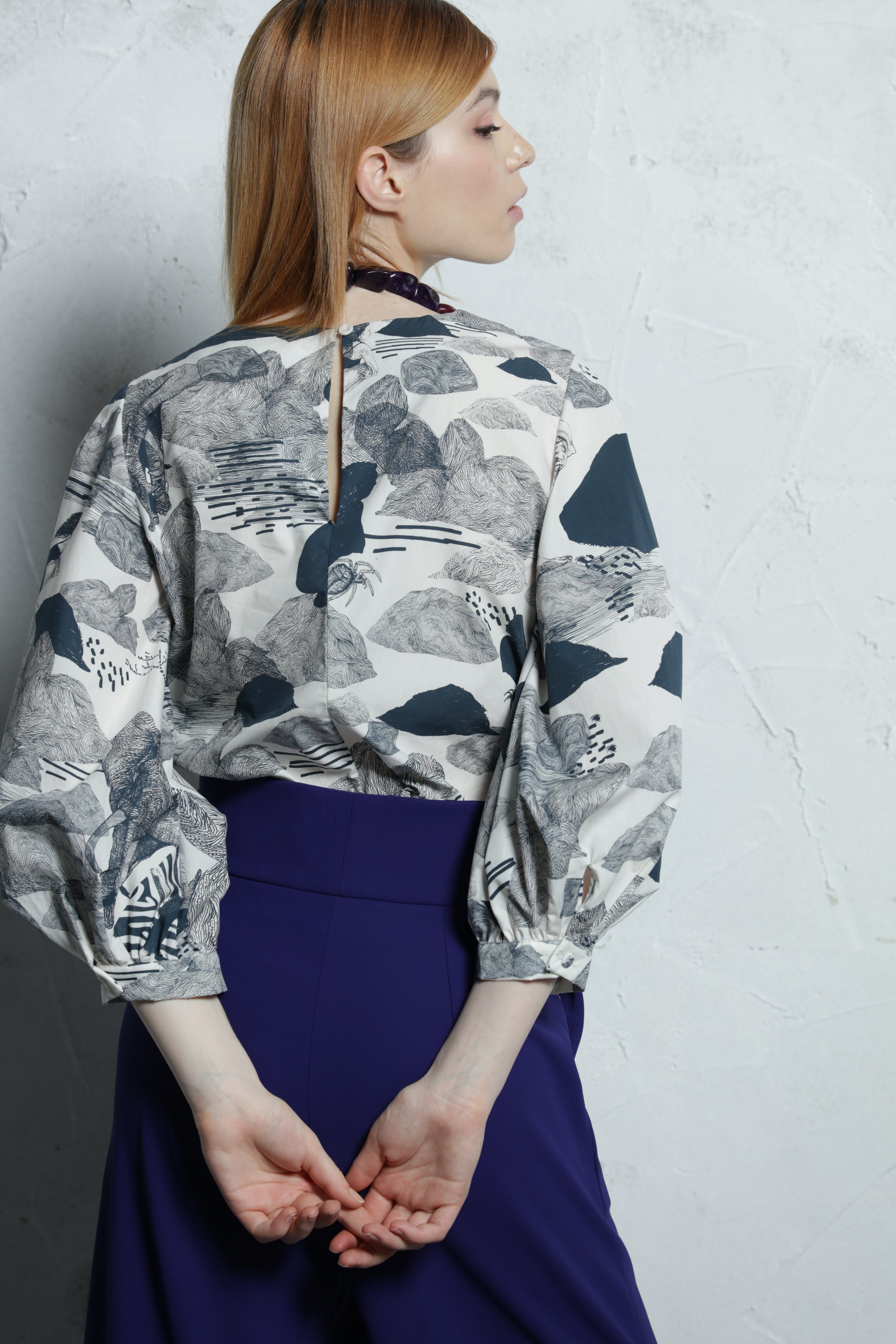Blouse Ana  - The spider, the stone, and the baobab   - 100% Organic Cotton