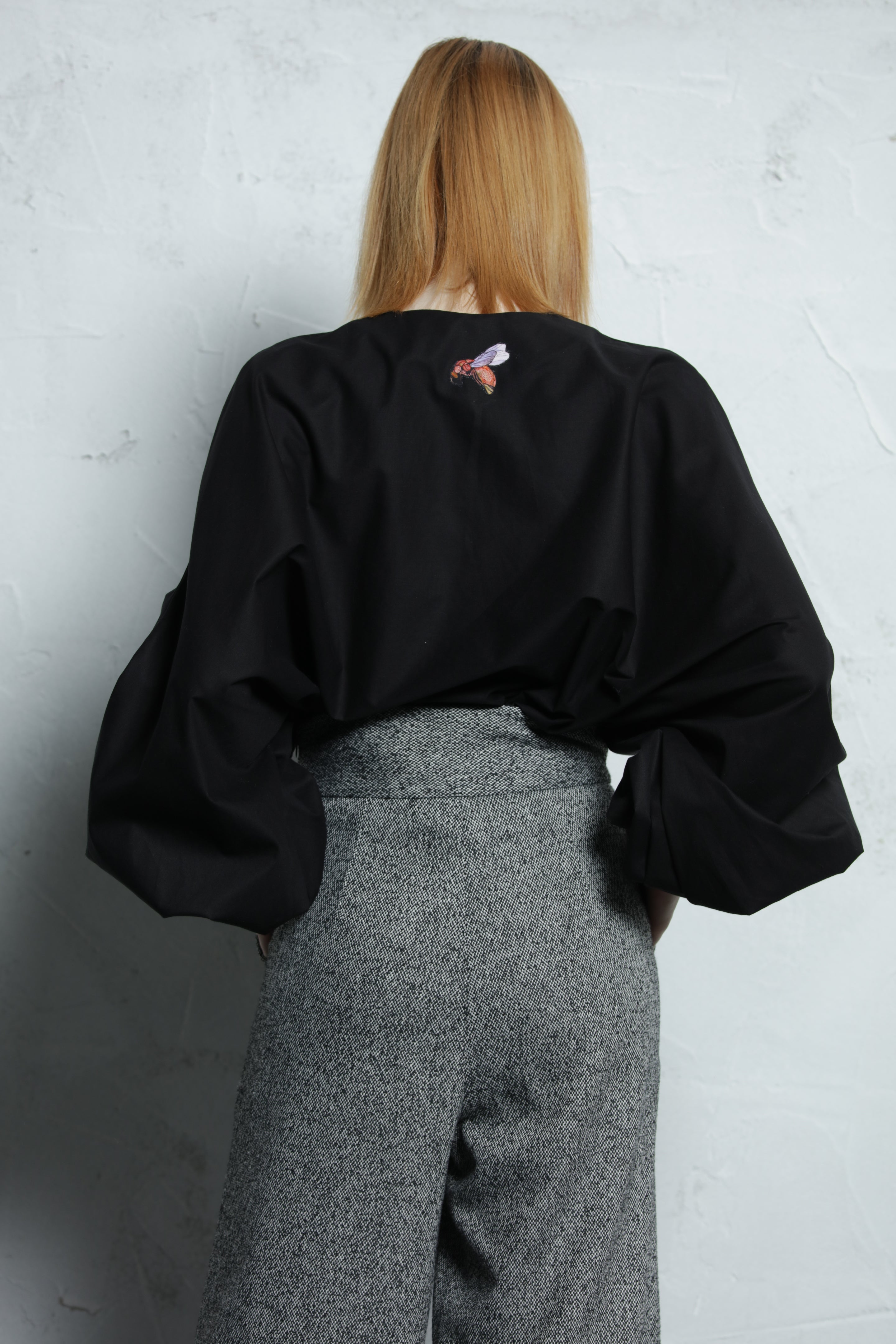 Blouse Ines  - A Carvão  - 100% Organic Cotton