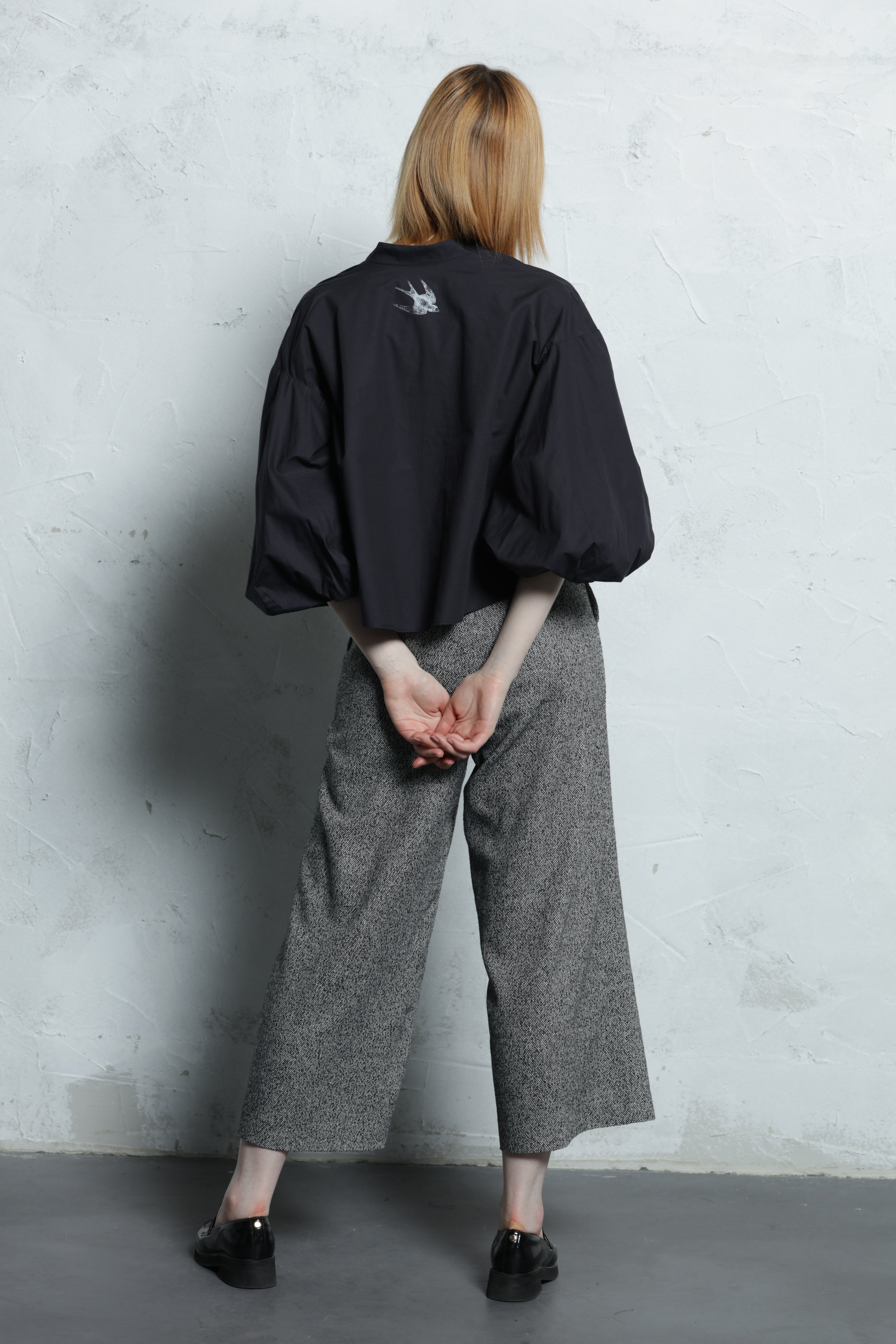 Blouse Renata,  A Carvão - 100% organic cotton