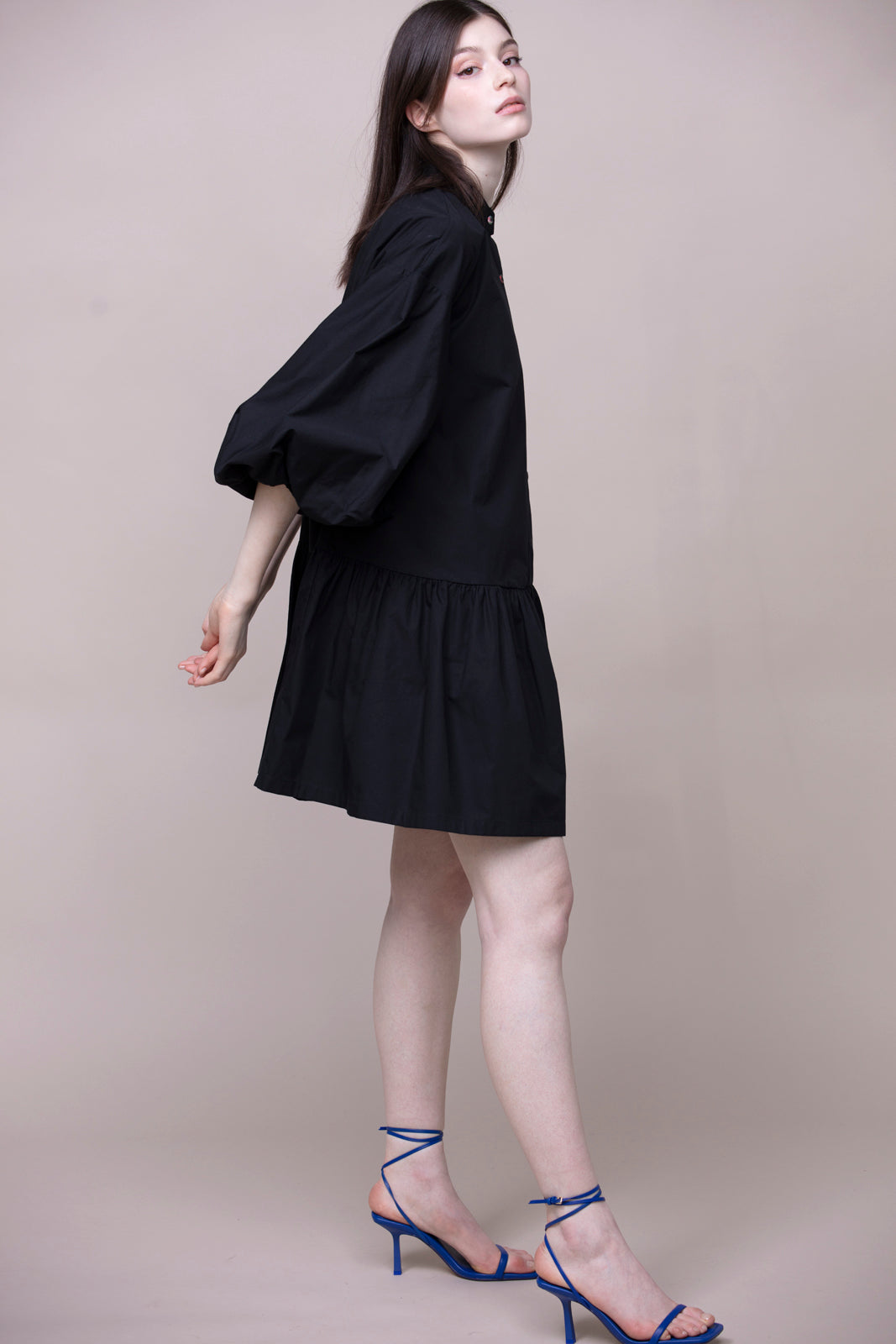 Dress Graça - A Carvão - 100% organic cotton