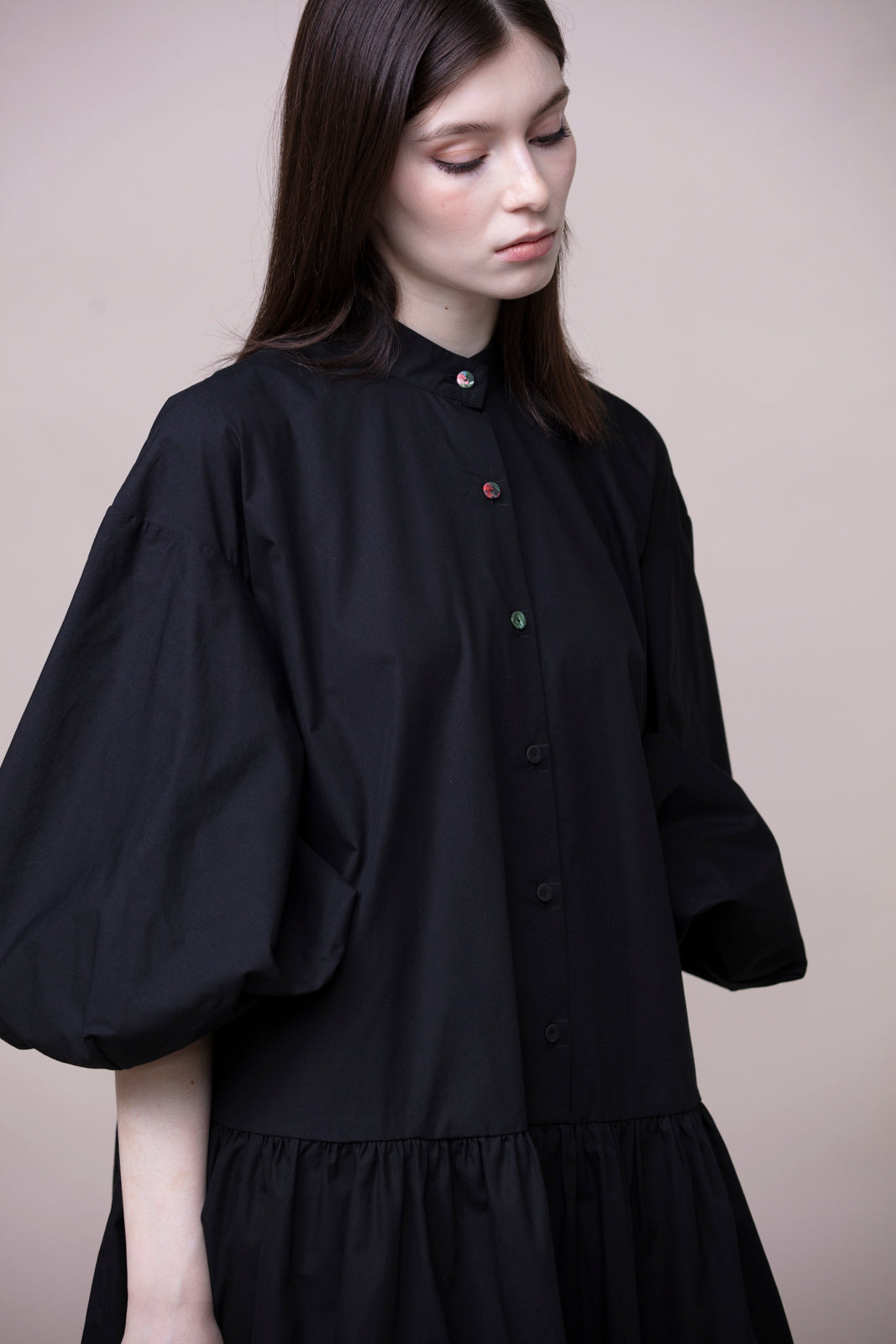 Dress Graça - A Carvão - 100% organic cotton