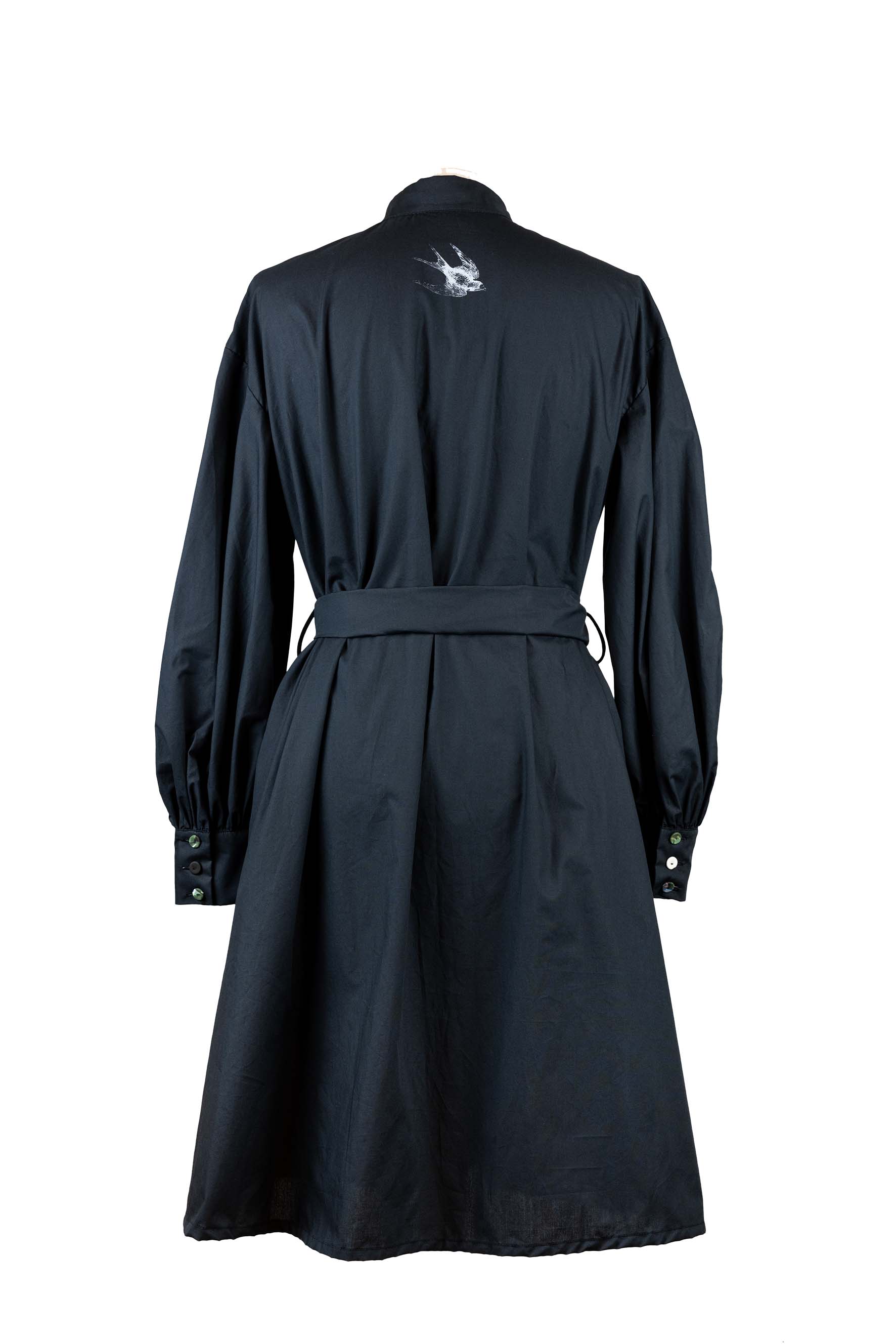 Fernanda Dress - A carvão - 100% Organic Cotton
