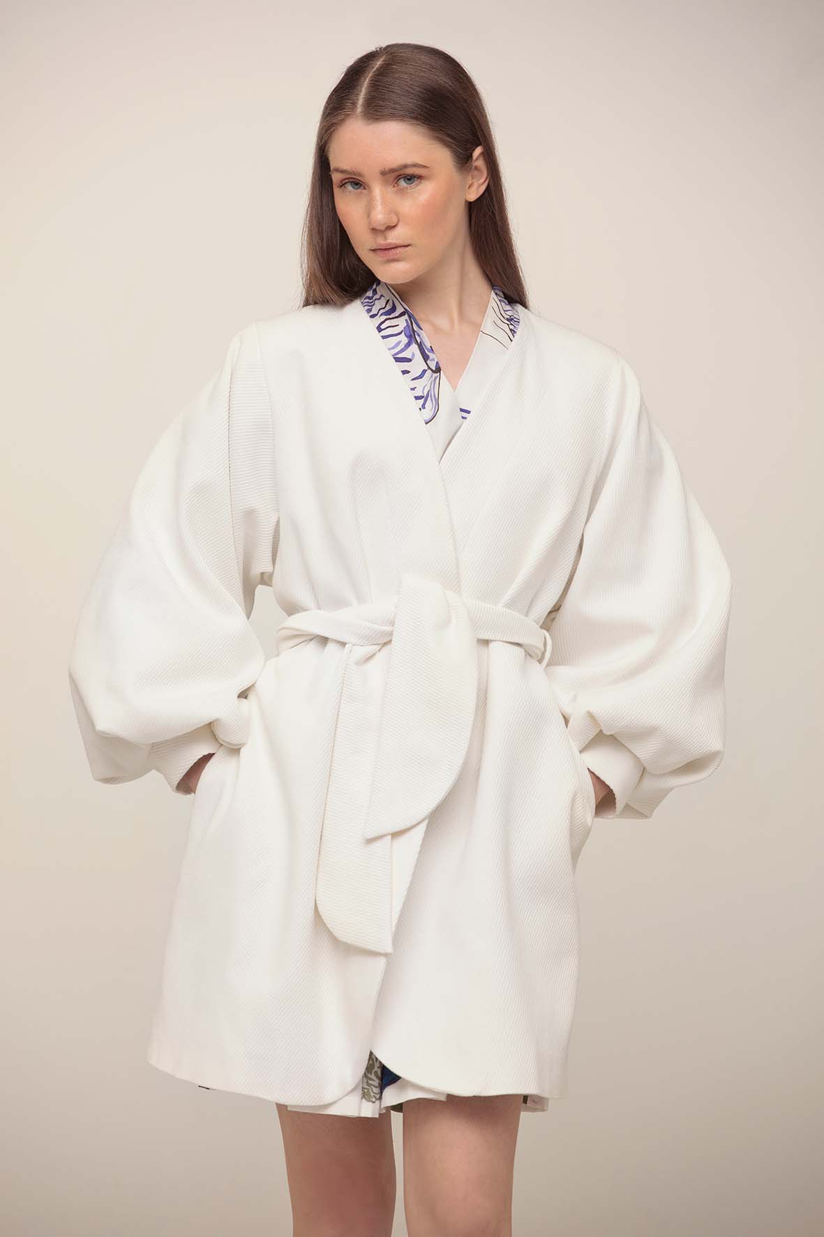 PILAR COAT || EMBRACE |LIMITE EDITION- WHITE